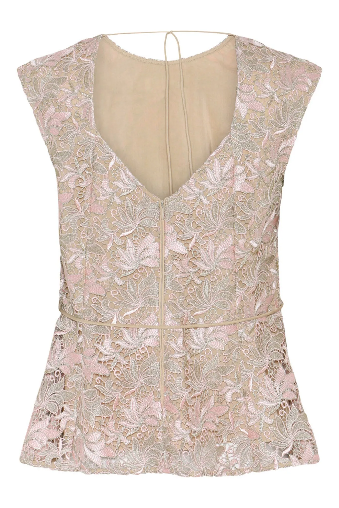AdonidaBBOriia blouse Rose Gold flower BBW4862