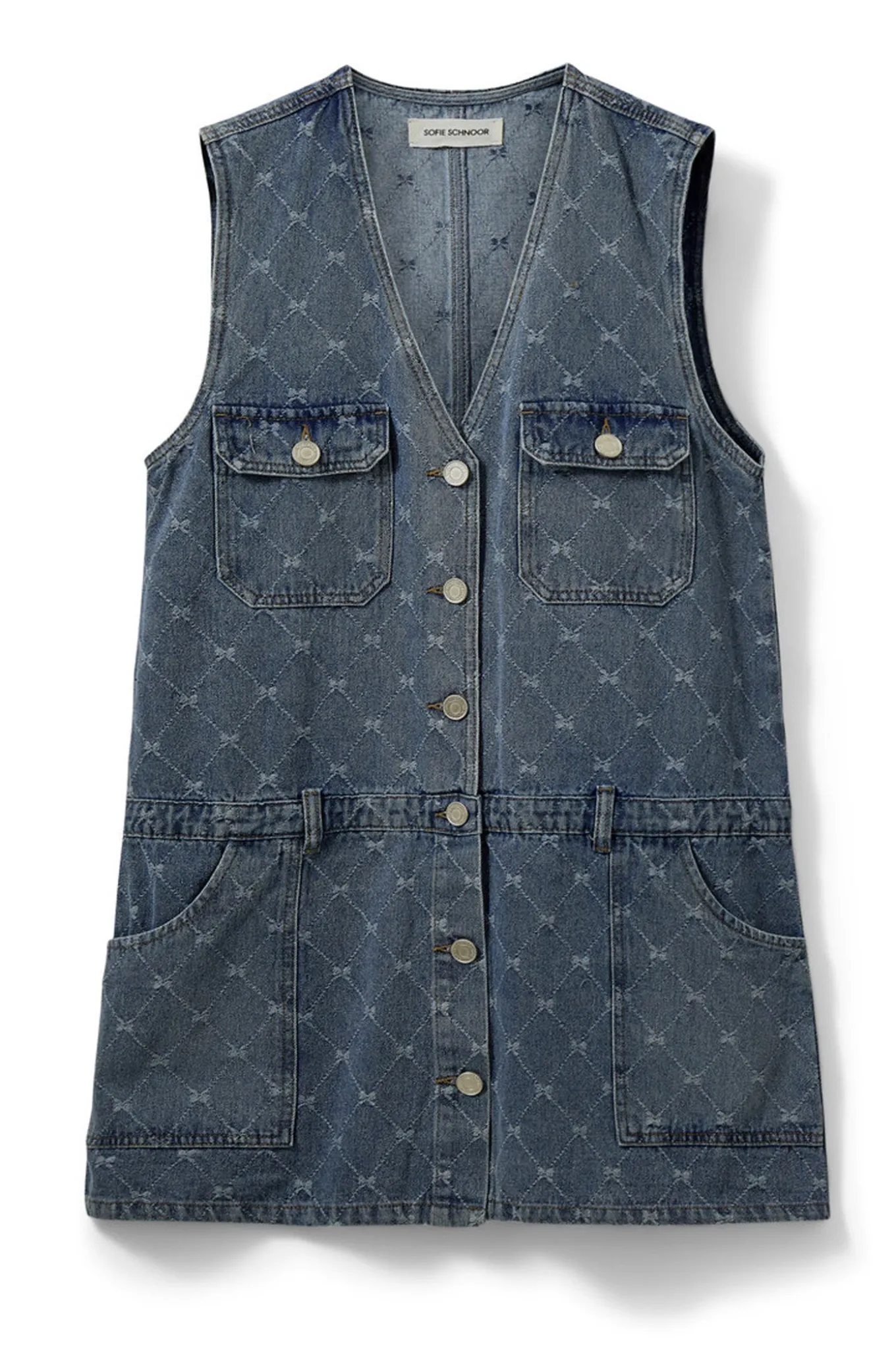 ALBERTINESW DENIM MINI DRESS 5036 Blue S261201