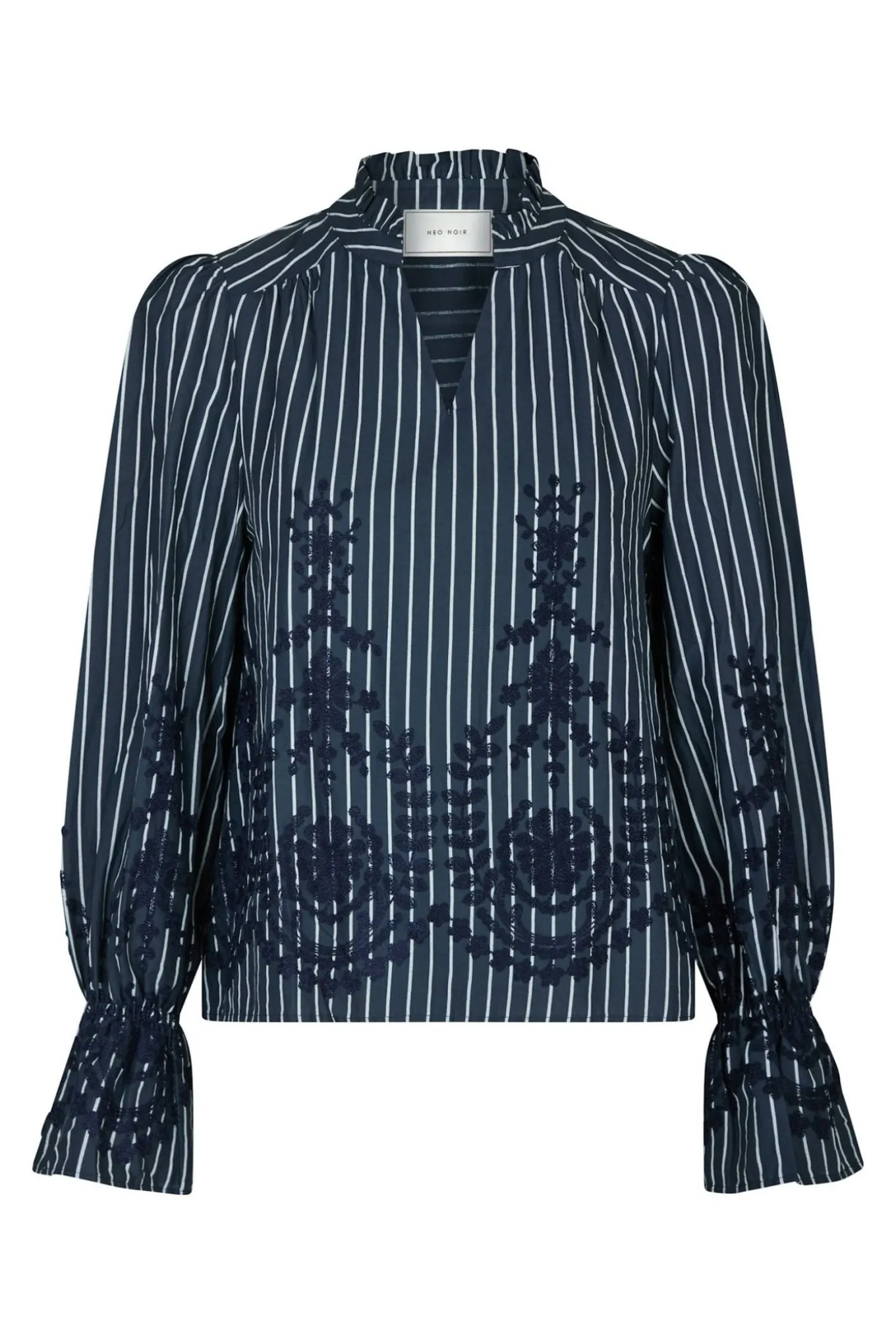 Amara Stripe Emb Navy 163363