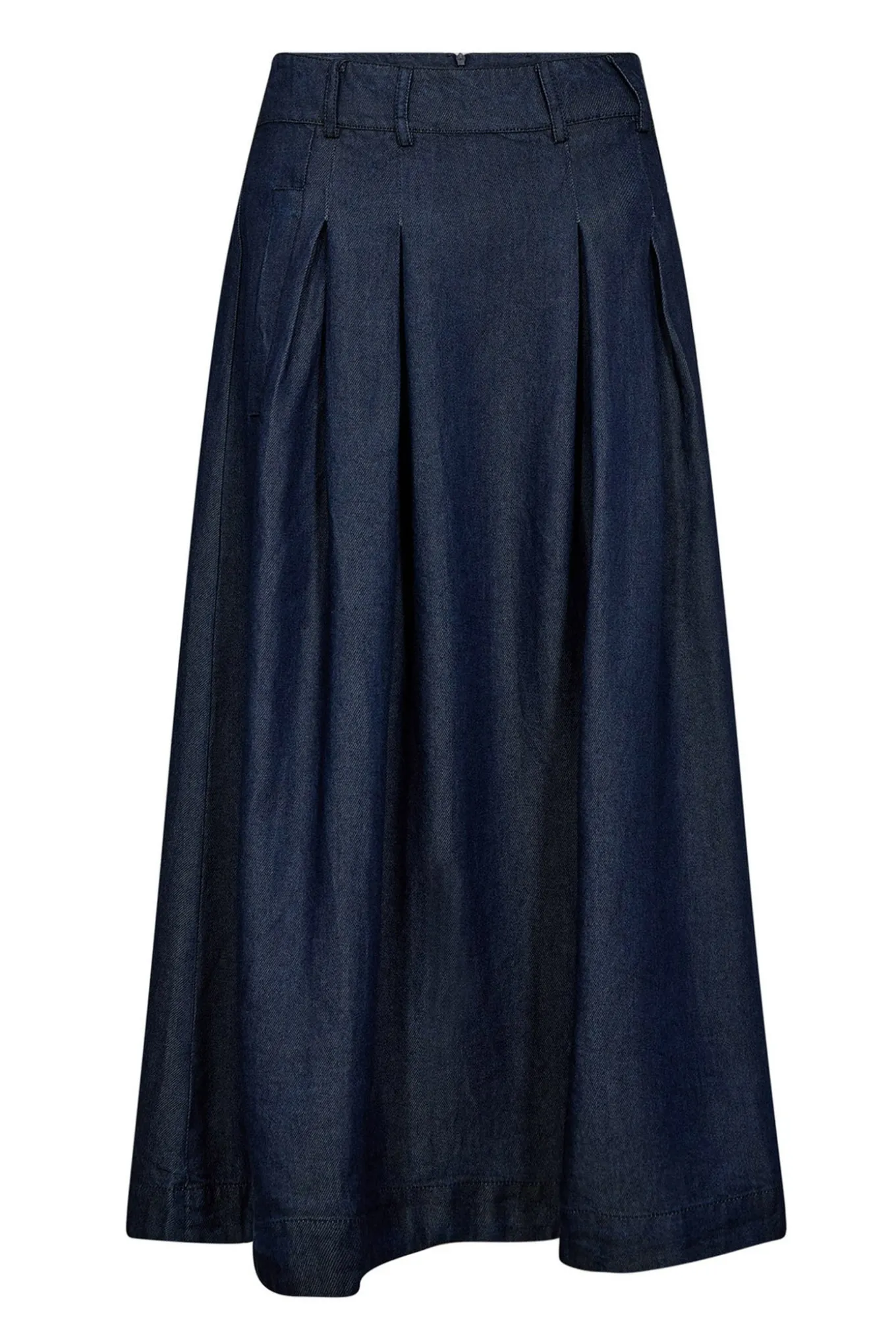 AnyaCC Denim Pleat Skirt 575Navy Denim 34181