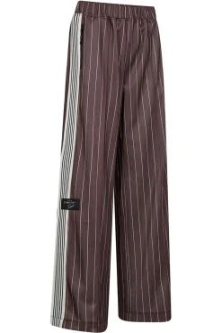 Baggy Pin Stripe Track Pants Mocca HL10493