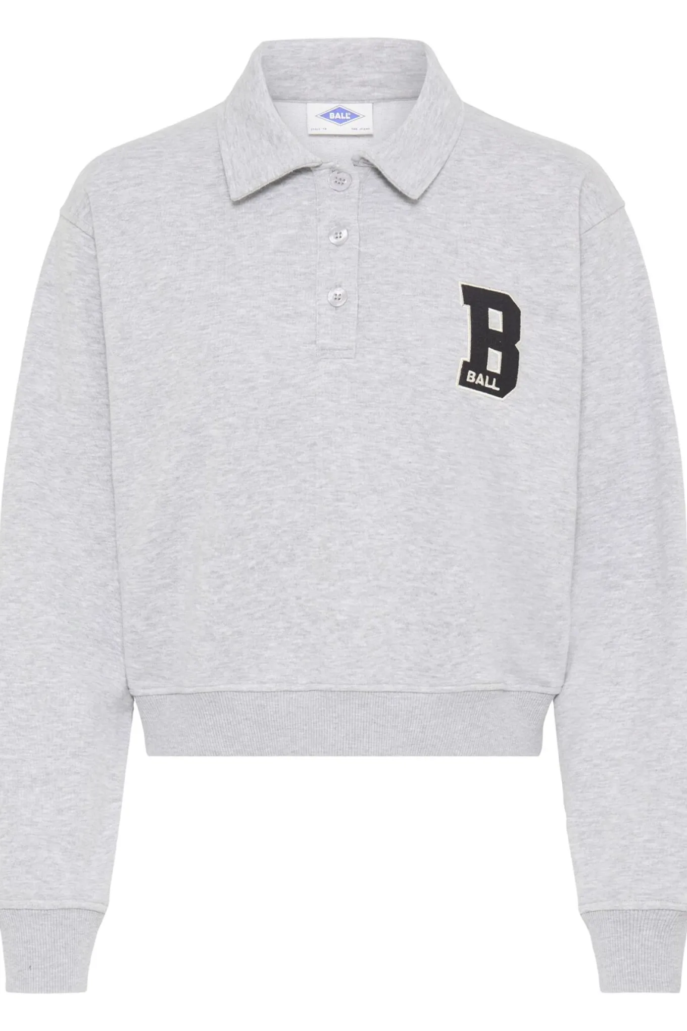 BARIVA POLO SWEAT MEDIUM GRAY MELANGE 90000593 50408098