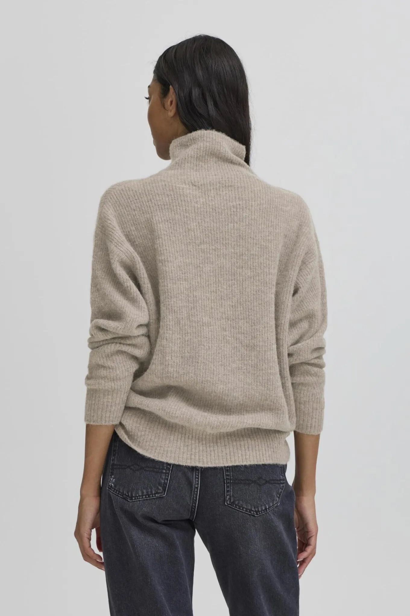BASTACY HIGH NECK PULLOVER Vintage Khaki 50405352