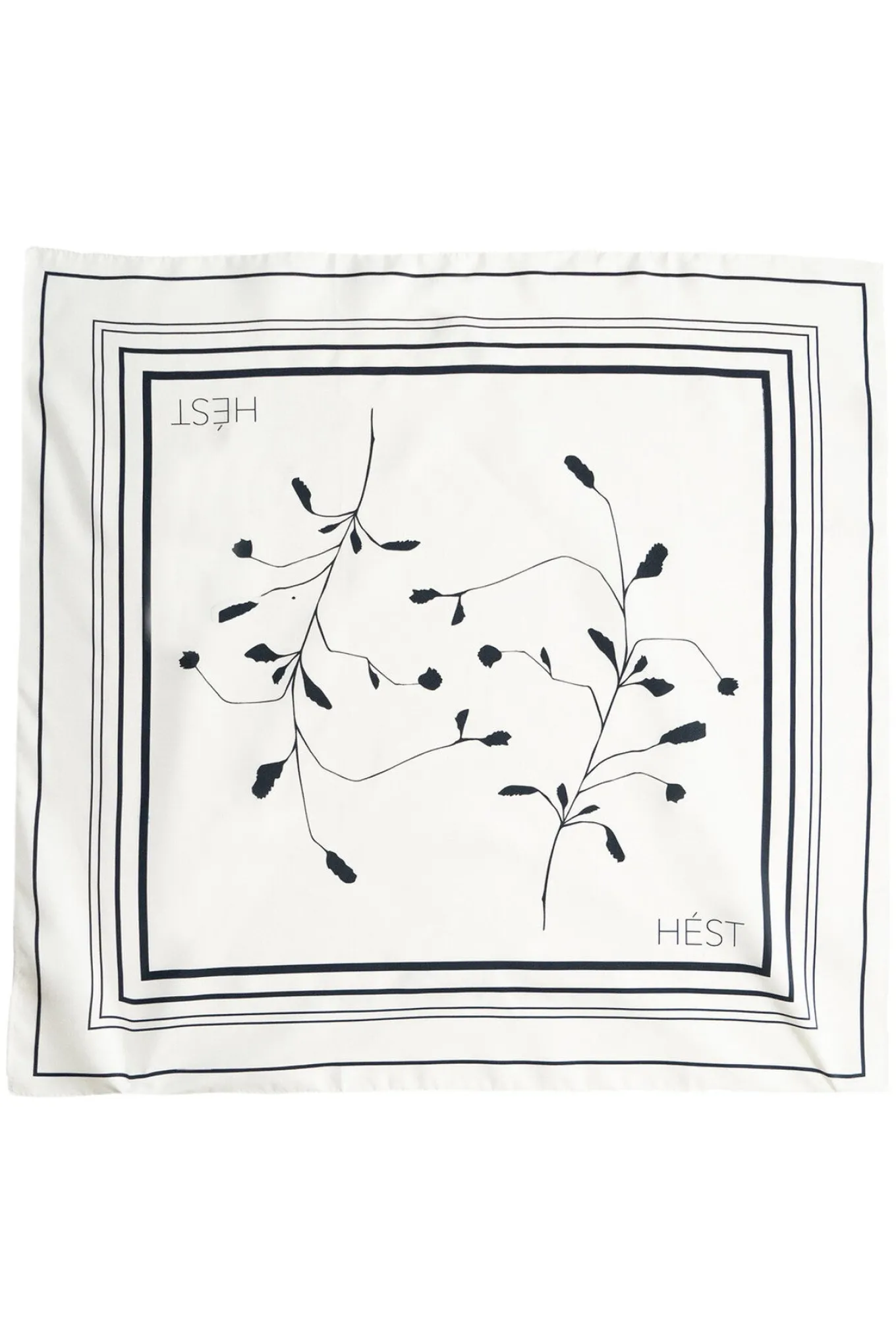 BLACK TWIG Scarf Large 0003 White Alyssum 2510330219