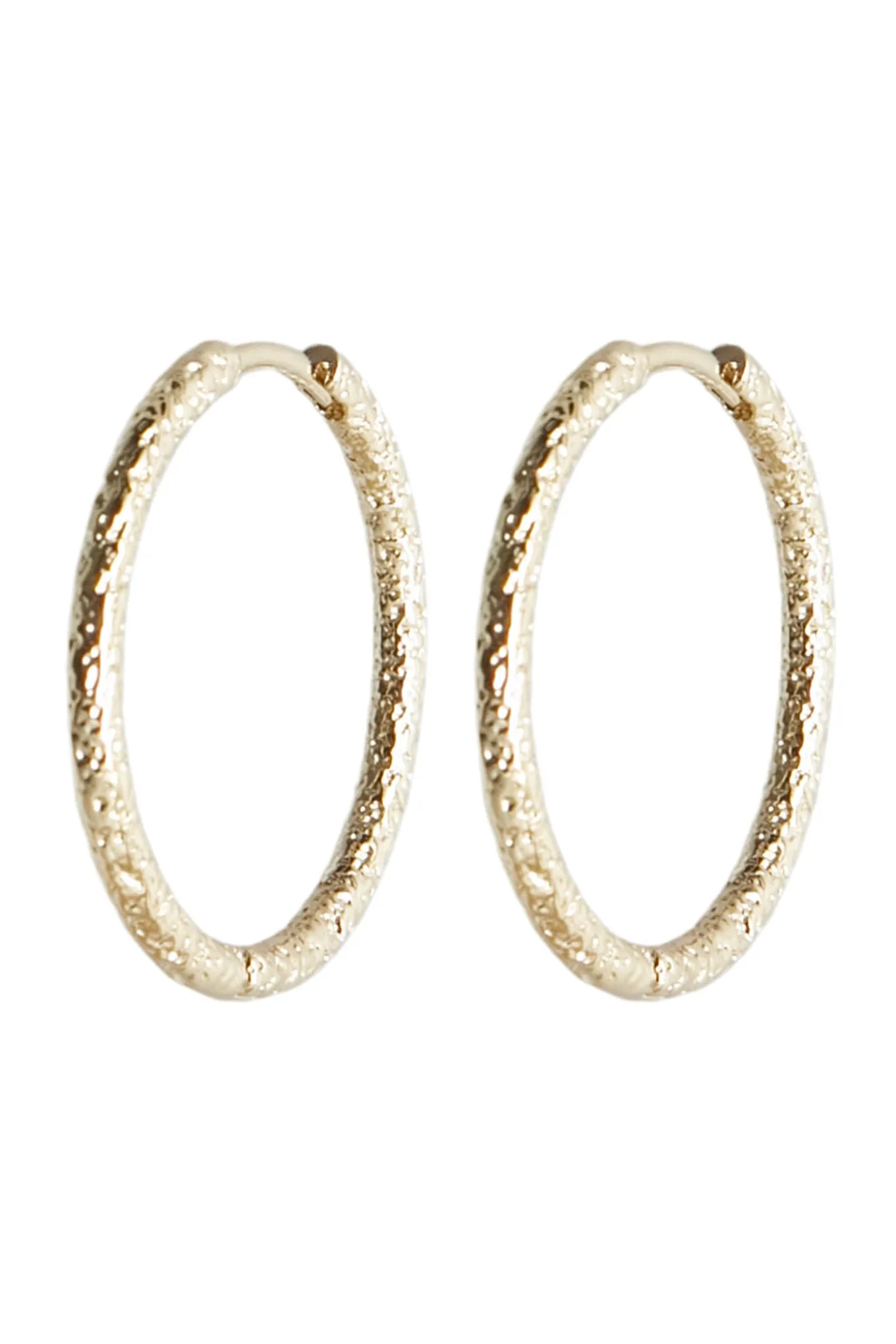 BRUSHED HOOP 25MM TILBEHØR GULD BRUSHED HOOP 25MM