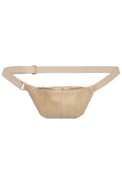 Bum bag Satin Beige w. Light Gold acc. 100093