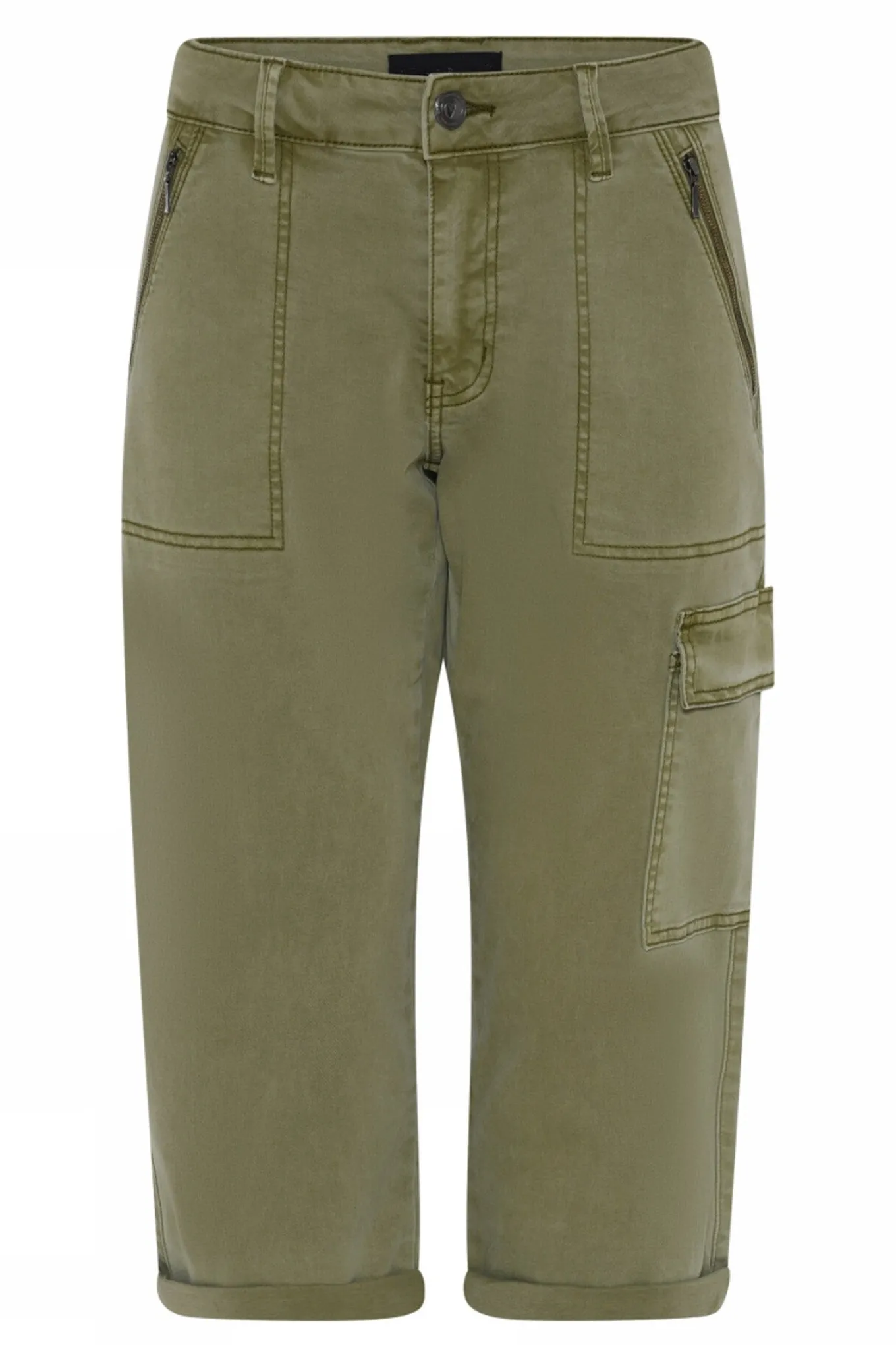Capri w leg pocket 466Green 6103/448
