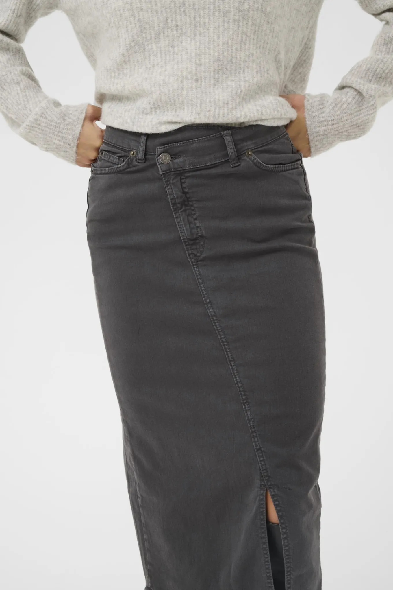 CARLINAIW DENIM SKIRT Black Oyster 190205 30112181