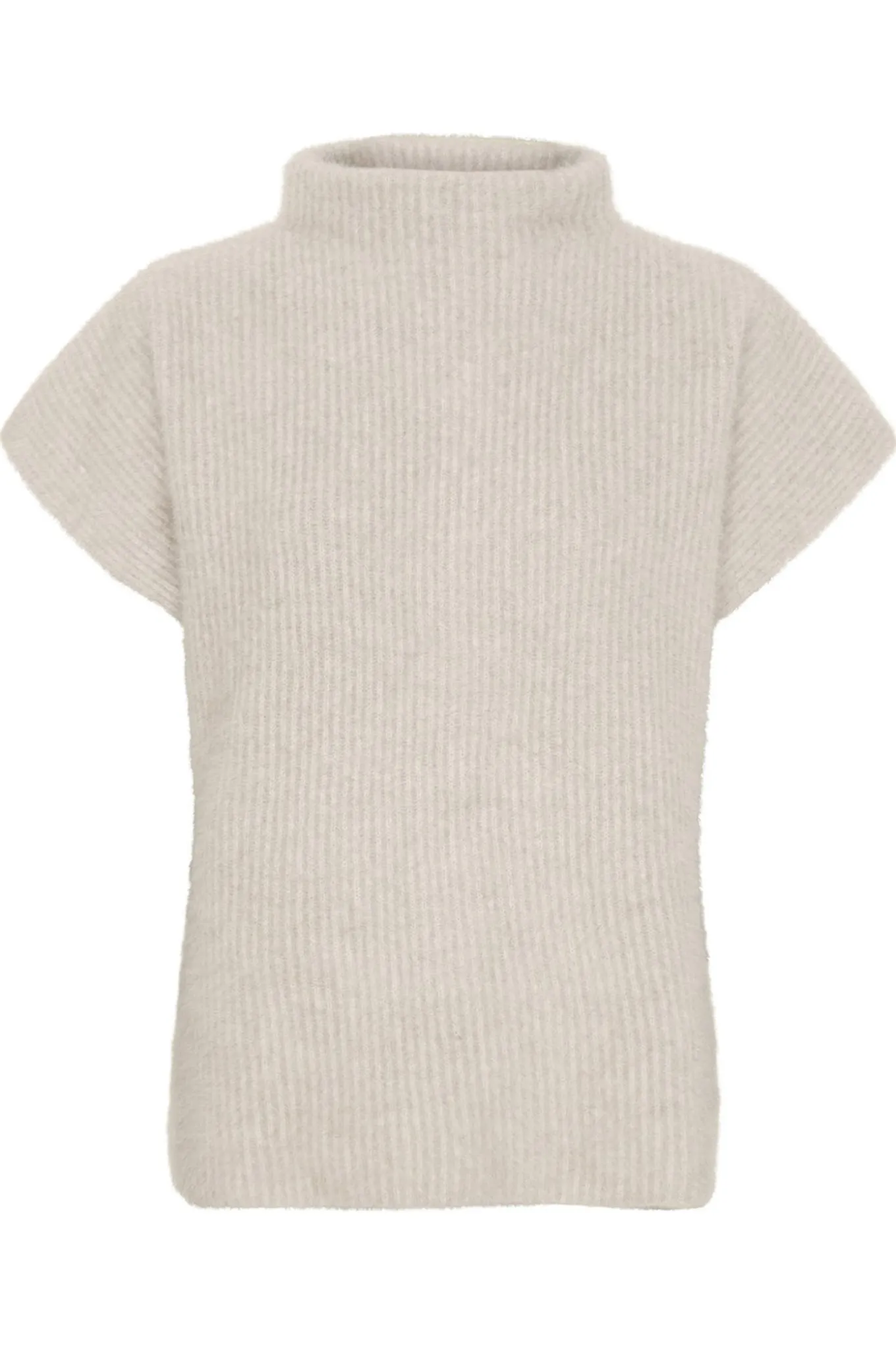 Cashmere Raccoon SS Pullover Light Beige 500070