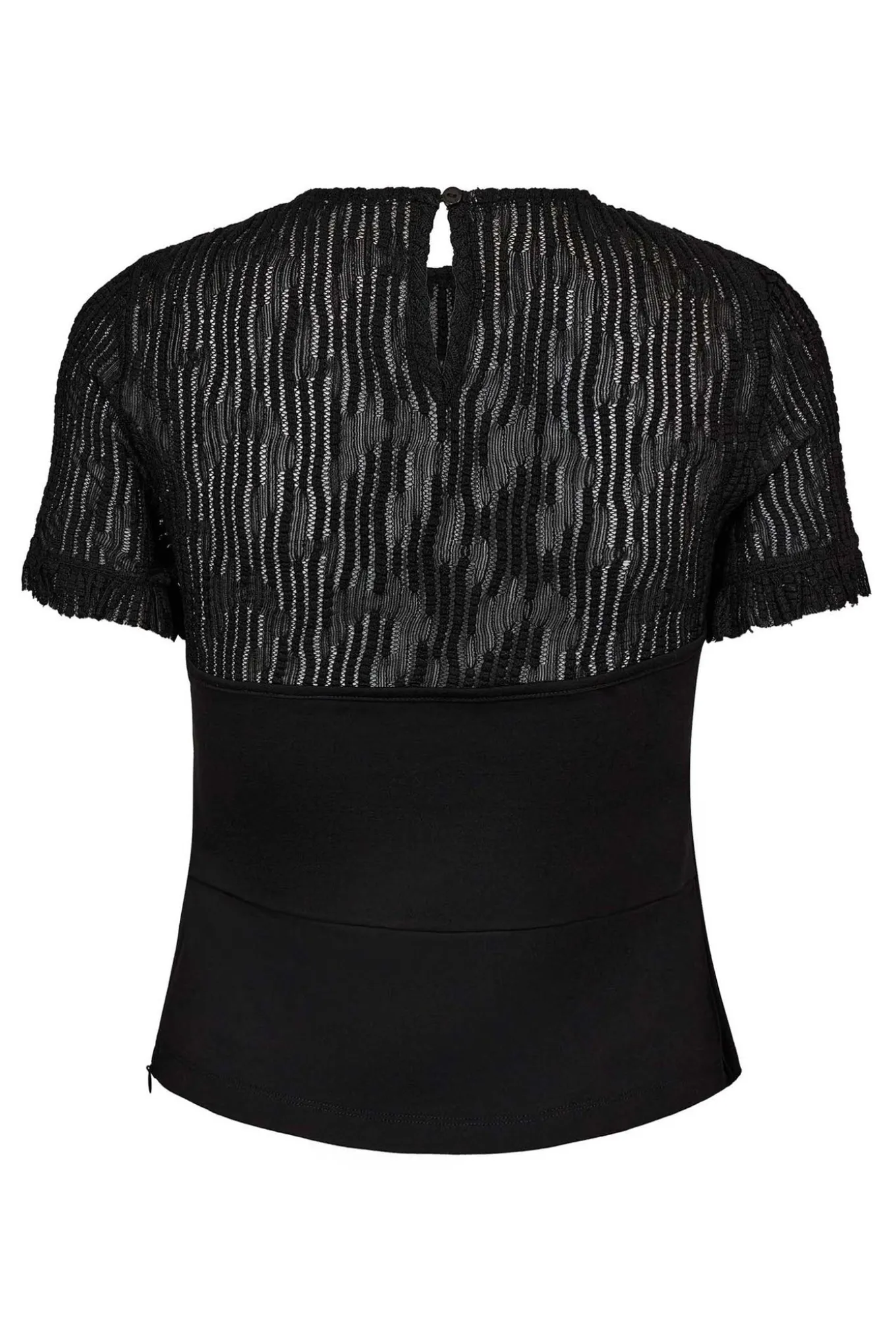ColtonCC Lace Mix Top 96Black 35962