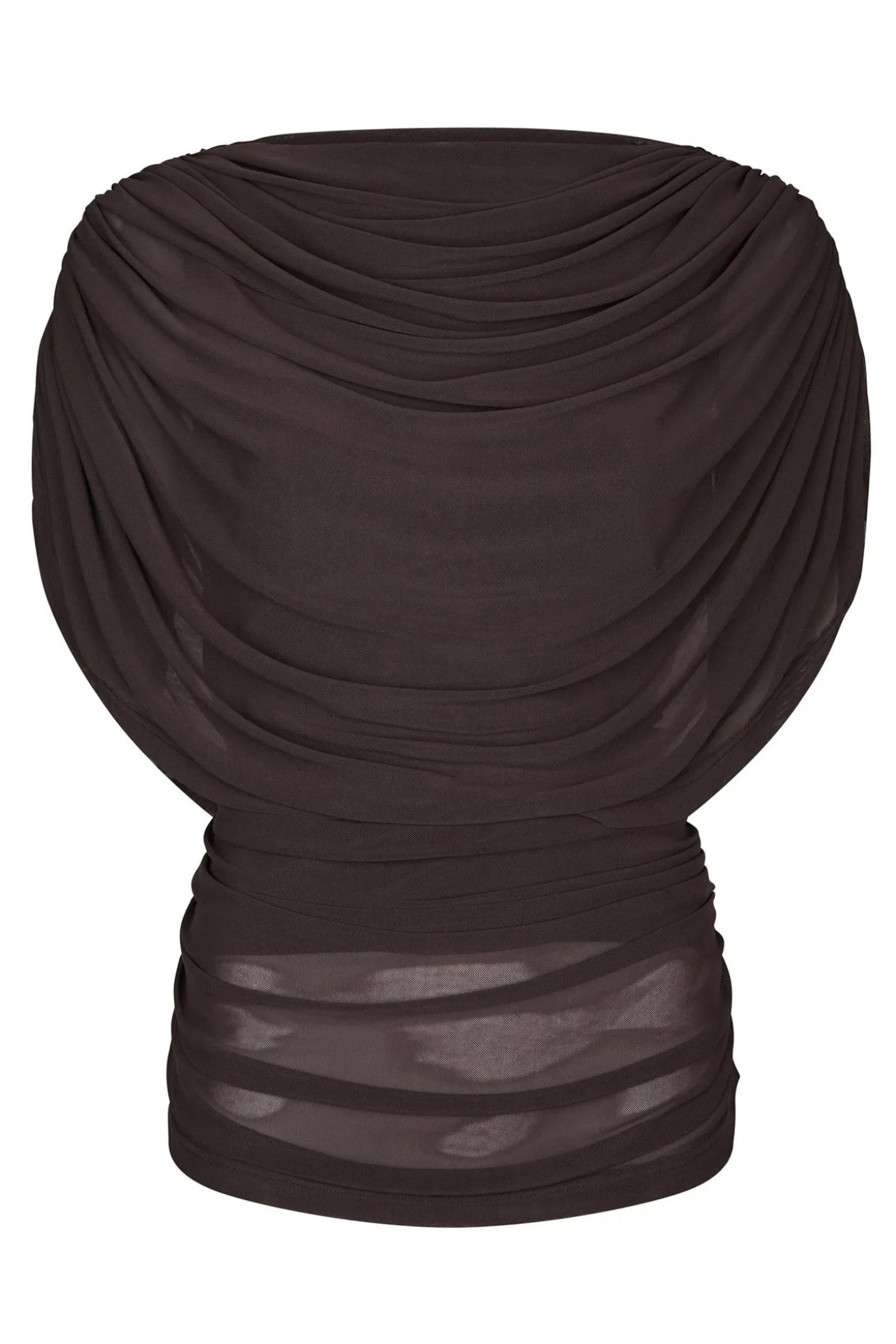 Cottuna Drapy Mesh Brown 167205