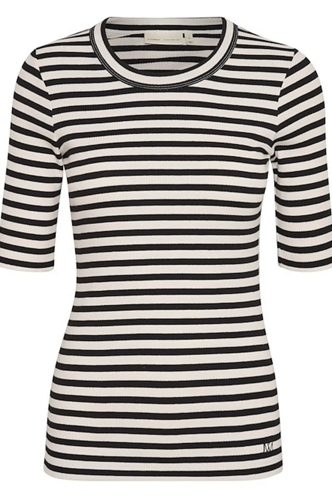 DagnaIW Striped TShirt Black / Whisper White 30107269