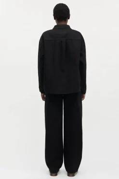 Dyed Denim Gisla Shirt Black 205404