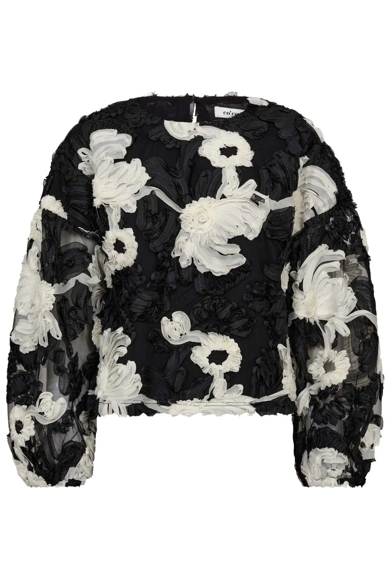 FleurCC Fluffy Blouse 96Black 35951