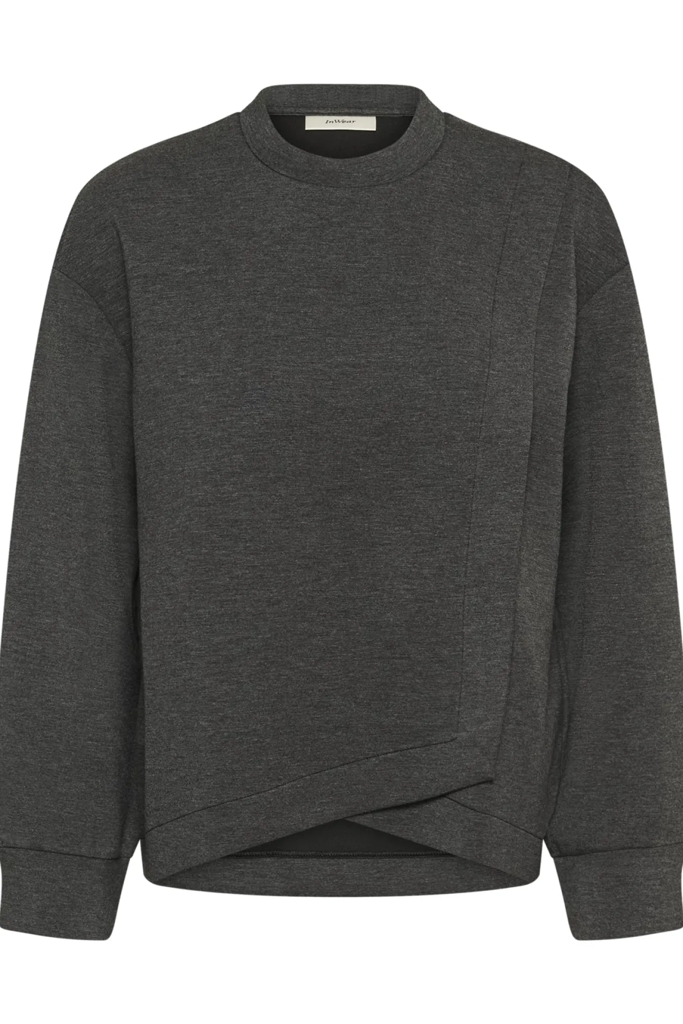 GidaIW Melange Vincent Sweatsh Dark grey melange