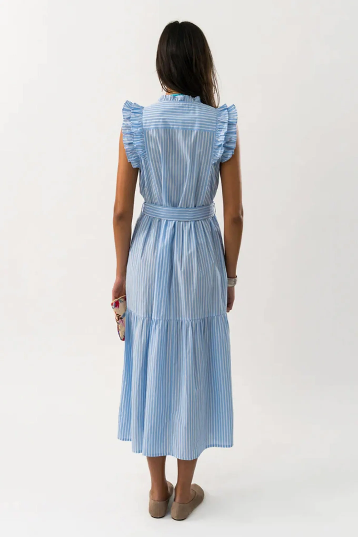 HarrietLL Maxi Dress SL 80 Stripe 252683039