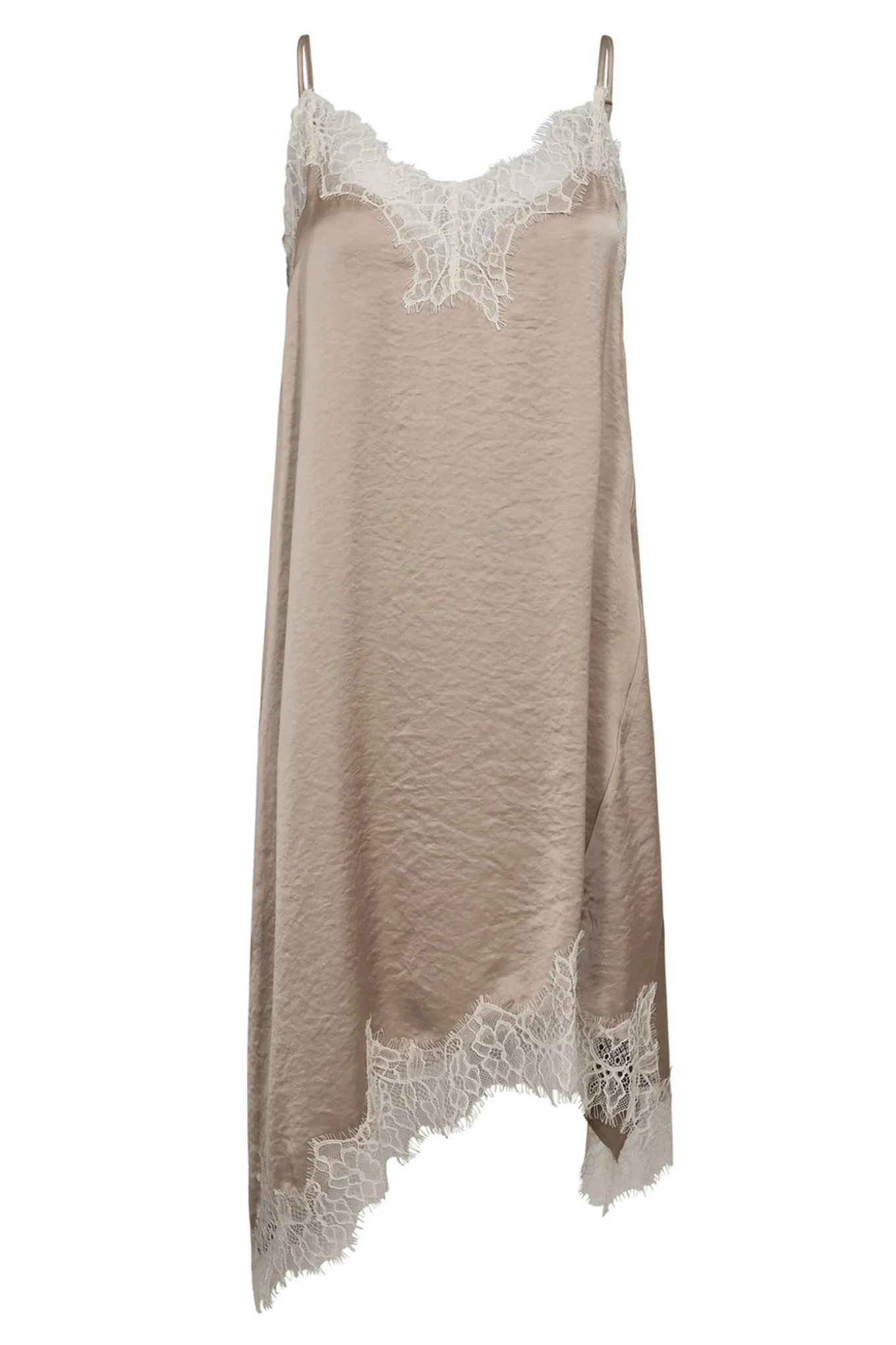 IdunCC Lace Strap Dress 320Bisquit 46105