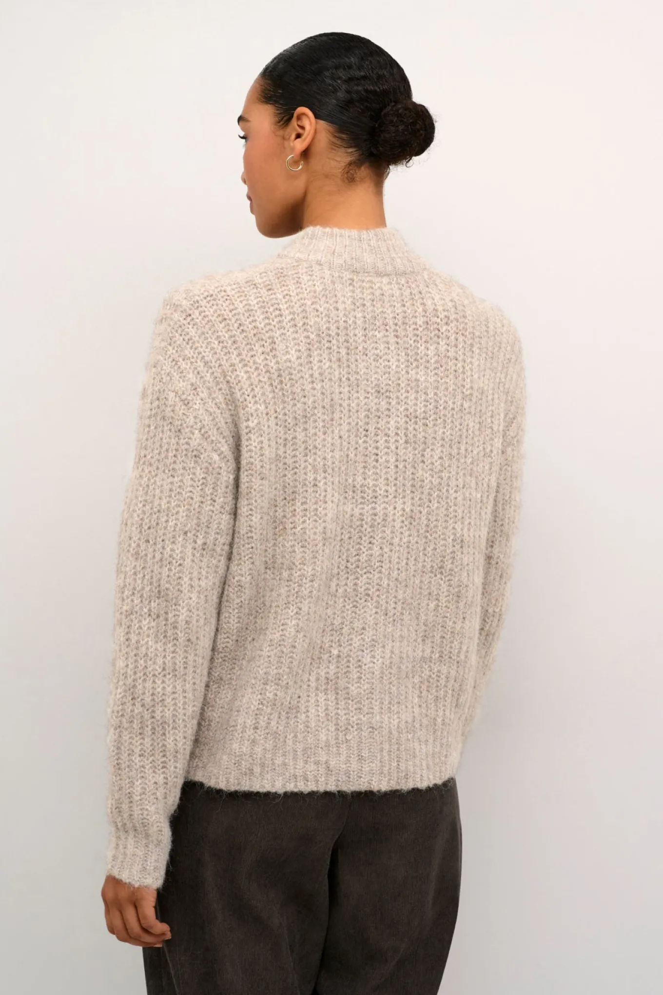 KAane Knit Cardigan Major Brown Melange 10507843