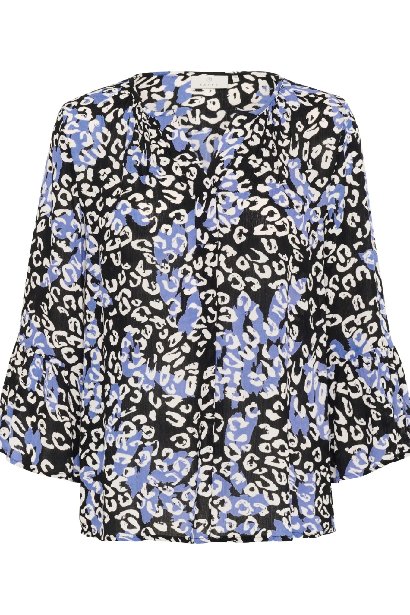 KAlea Blouse Blue Leopard