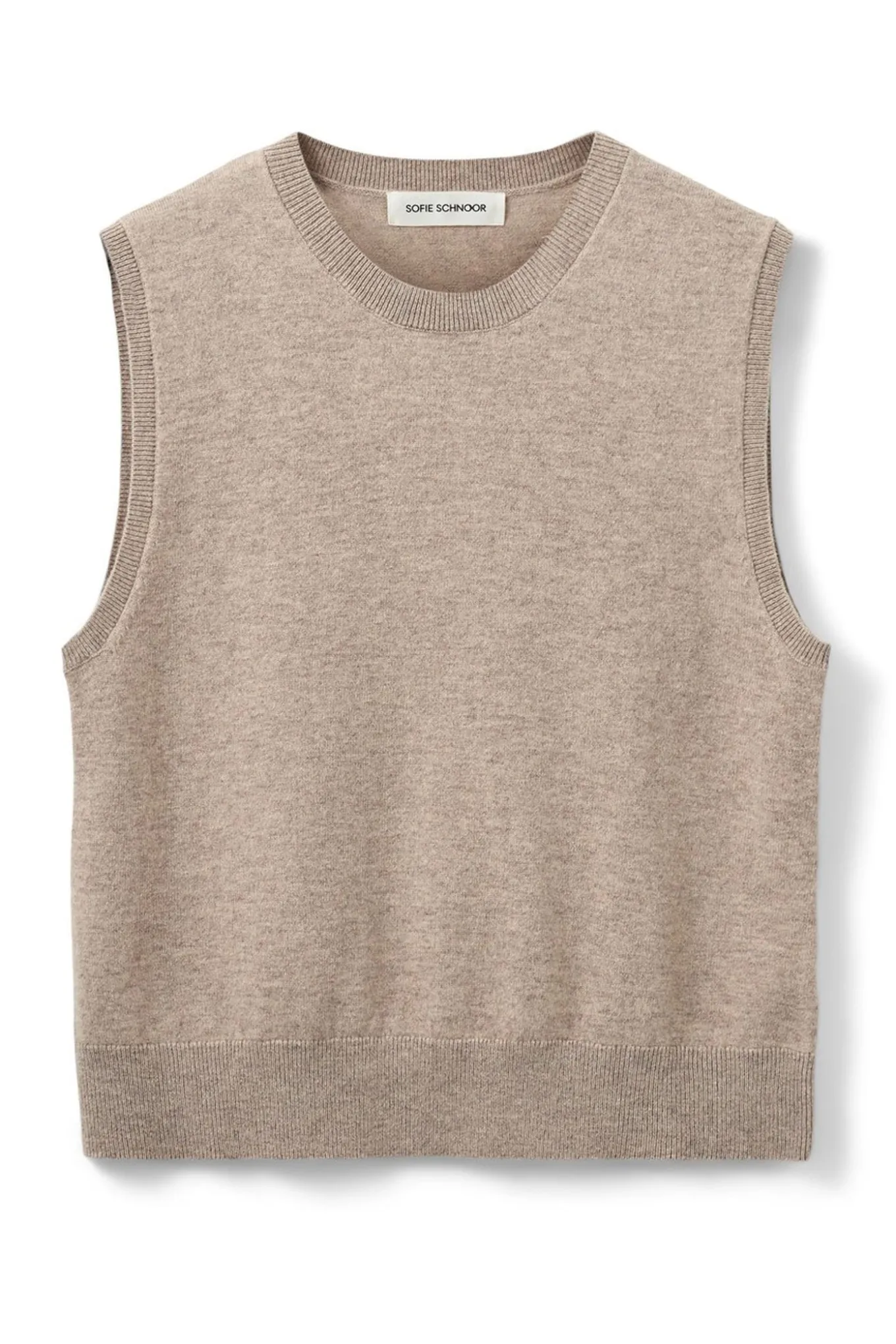 KARLISW VEST 7071 Brown melange SNOS551
