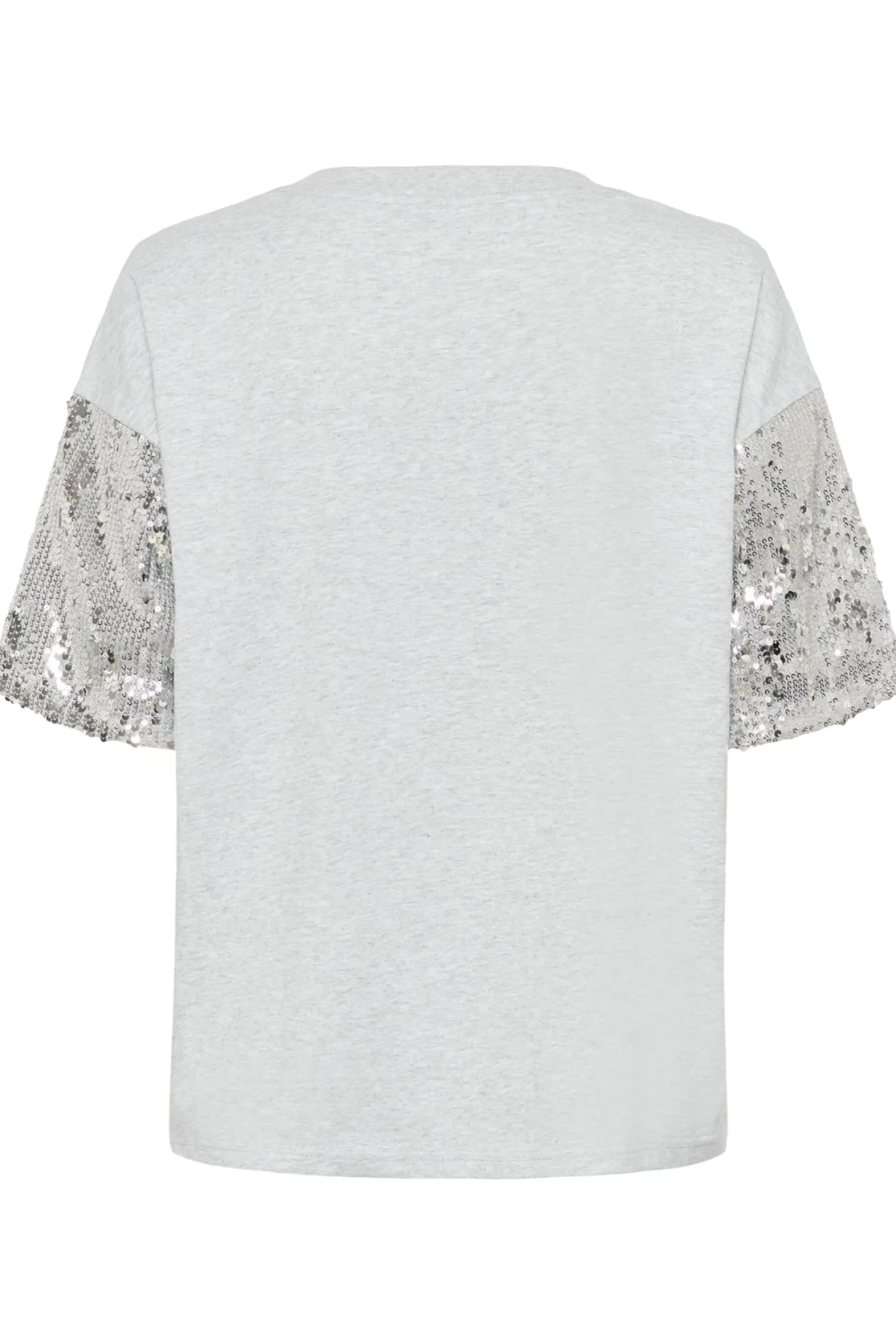 KAselvina TShirt Light Grey Melange 100126 10511406