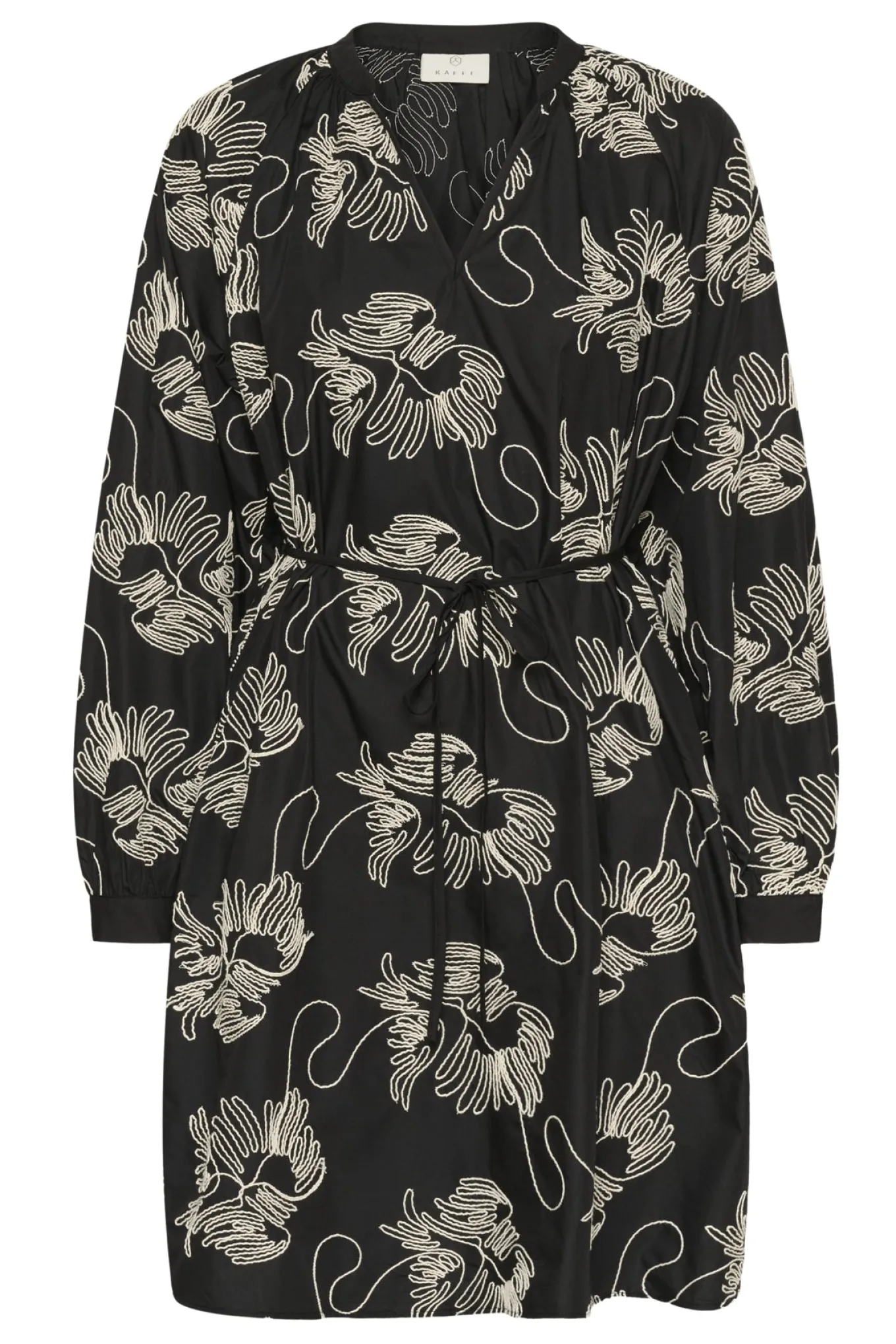 KAvinie Dress Black Chalk Embroidery 10883 10511097