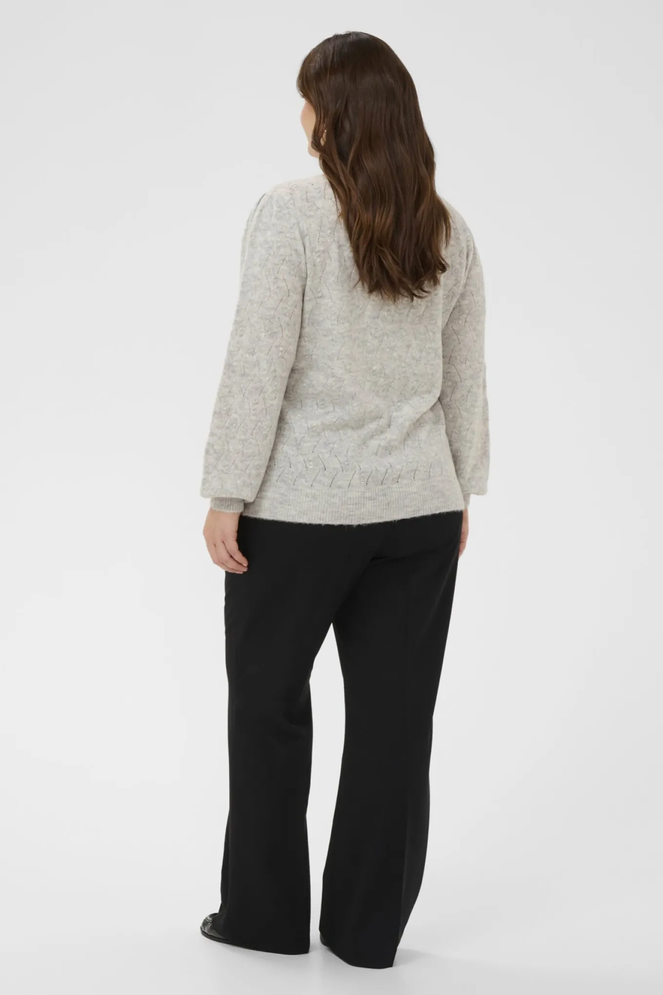 KCanita Knit Cardigan Light Grey Melange