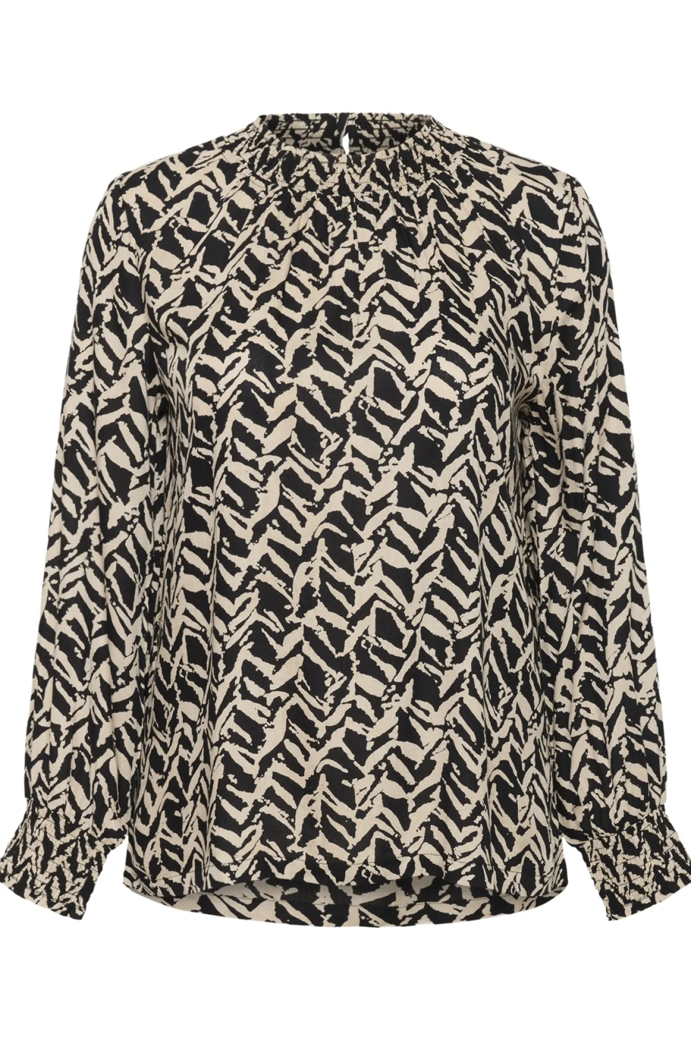 KCdena Blouse Black/Feather Grey Lines 10583990