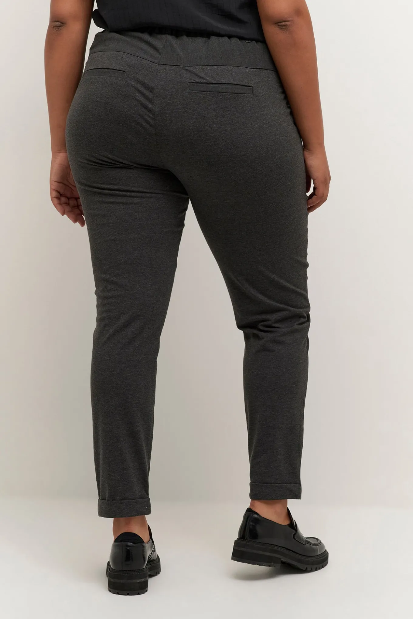 KCjia Belt Pants Dark grey melange 10580008