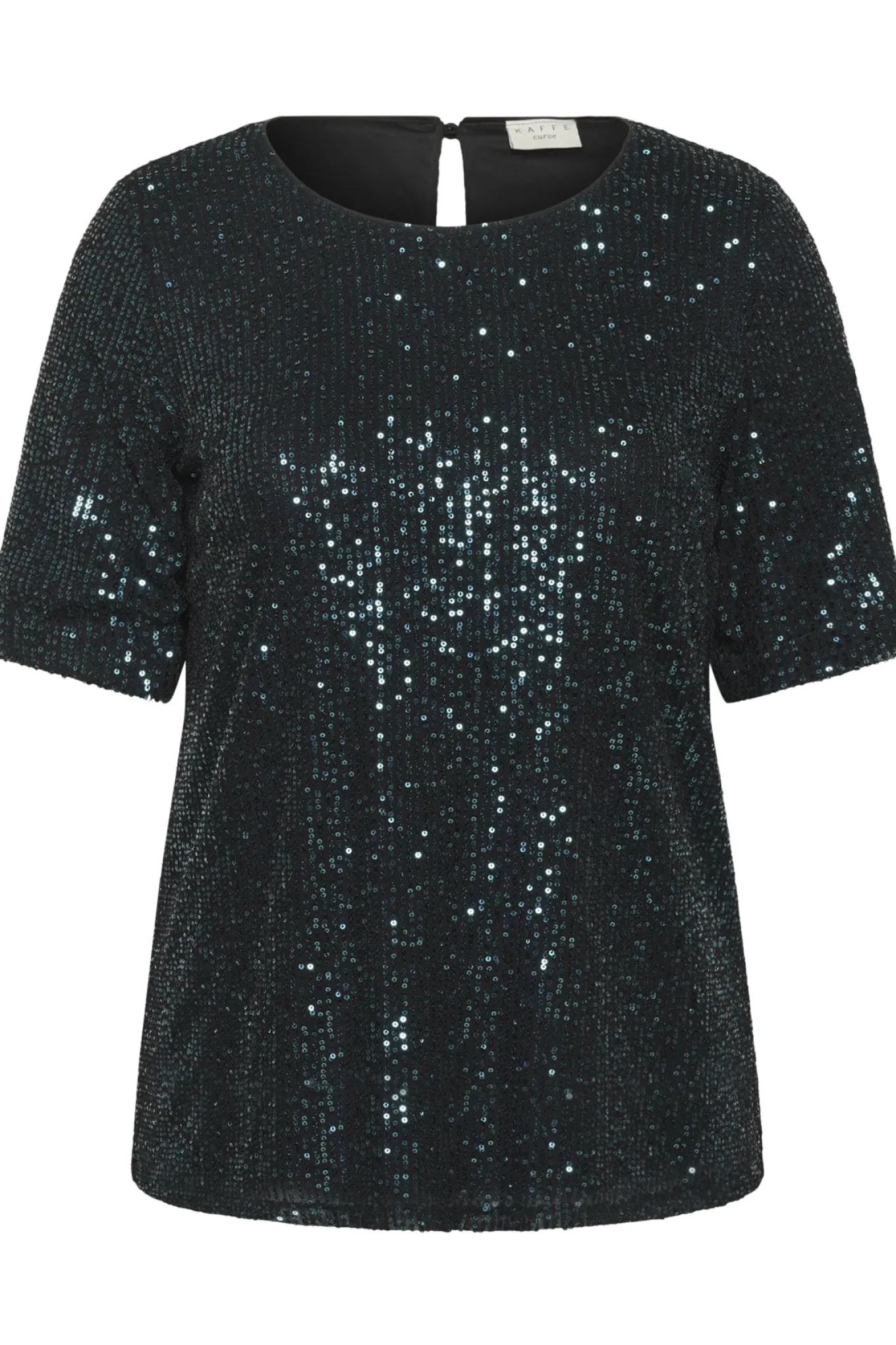 KClaila SS Blouse Dark Green Sequin 10583883