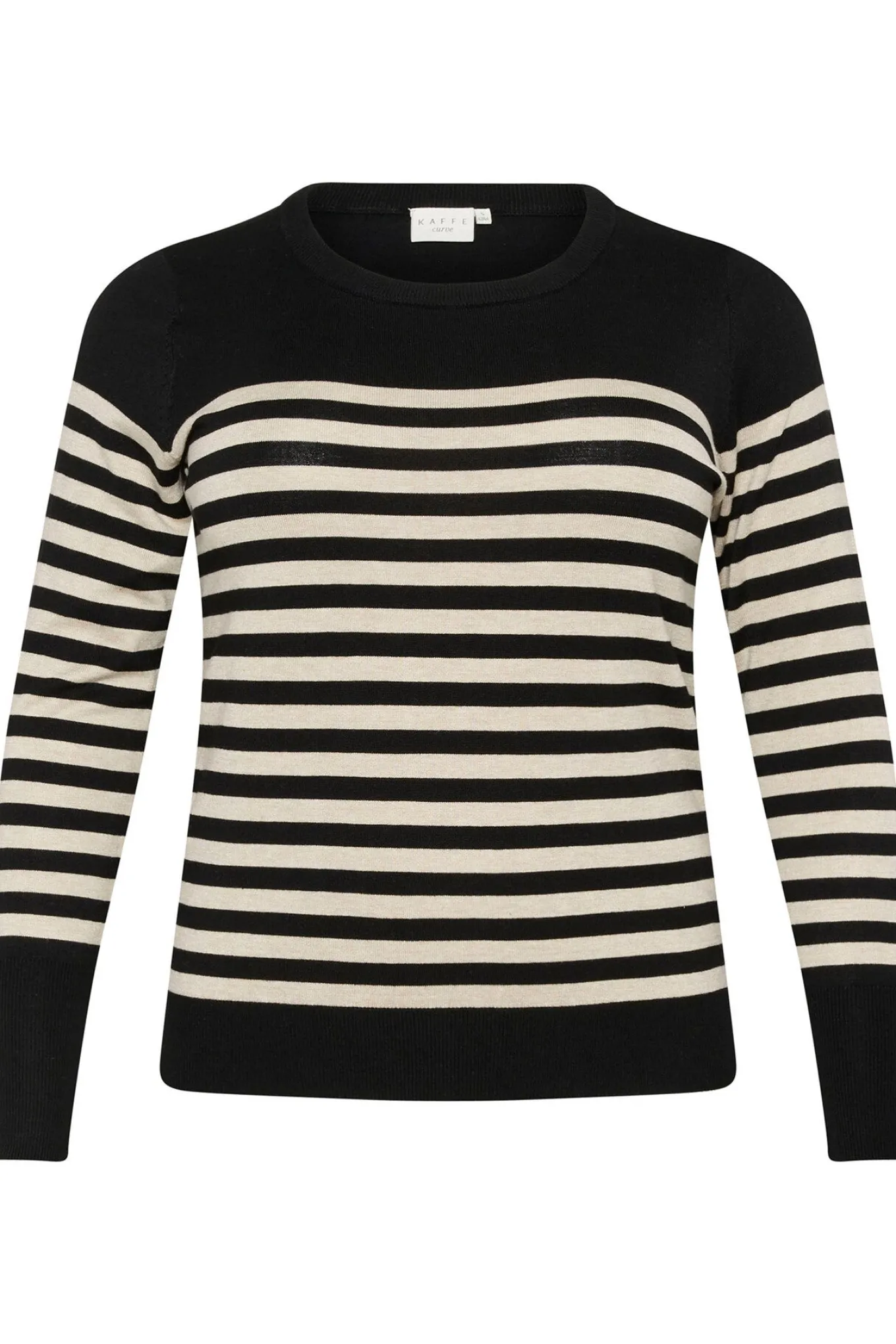 KClizzy Striped Knit Pullover Black/Feather Gray Mel. Stripe 10582600