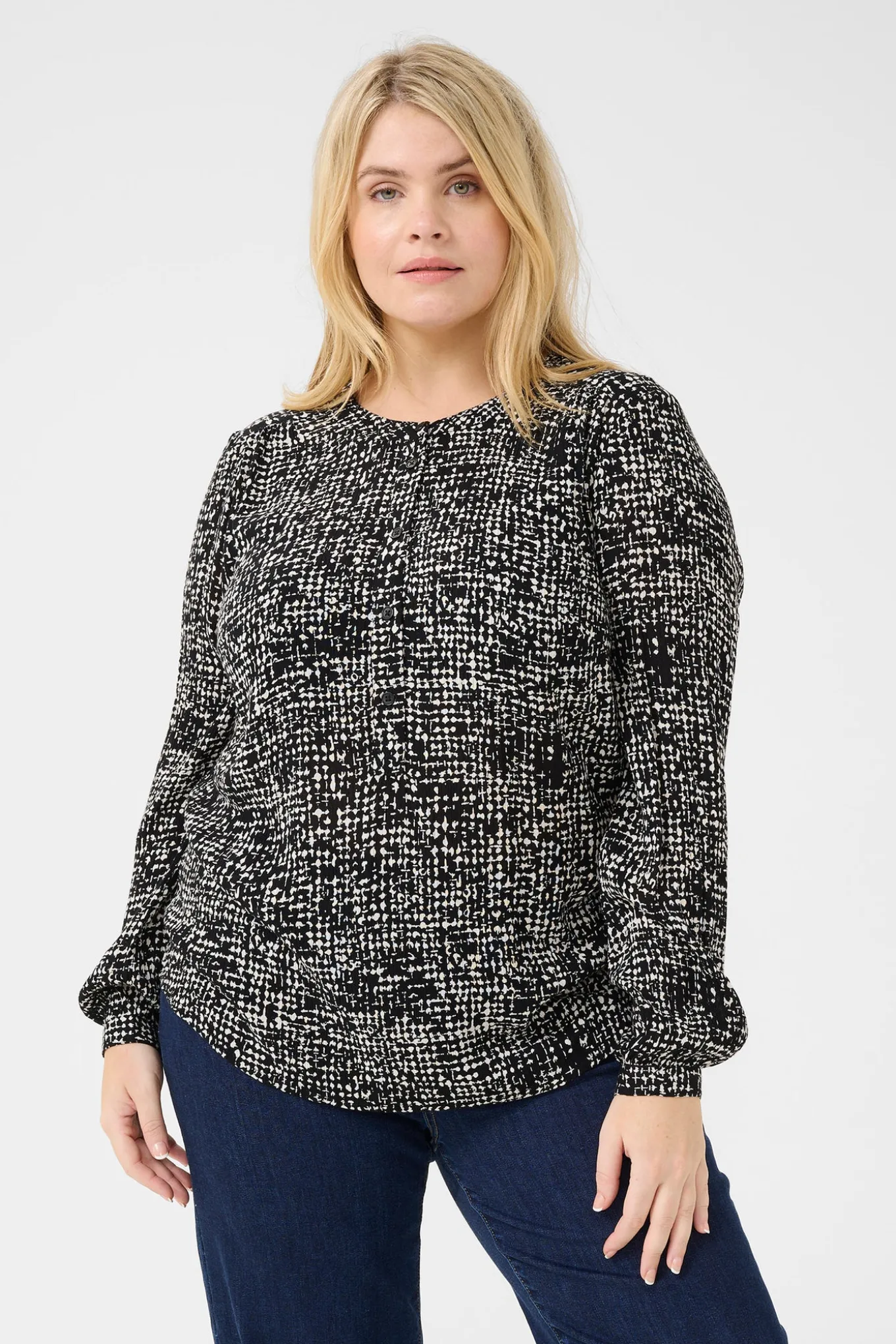 KCmila Ami Blouse Black/Turtledove Graphic Dot 10582922