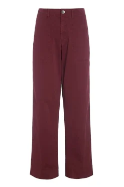 Kihon lange lige bukser Maroon 25623994755