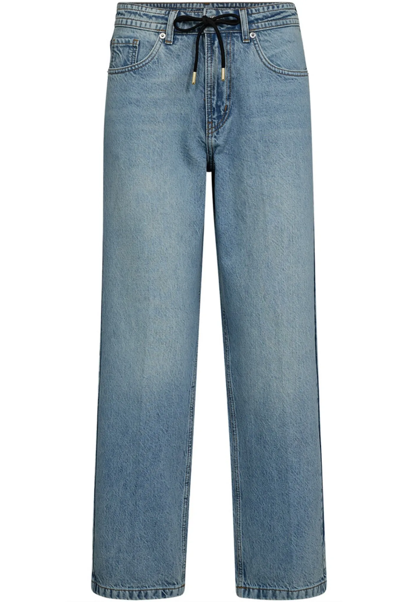 Lami Crop String Tie Bleached Bleached Denim HL10140