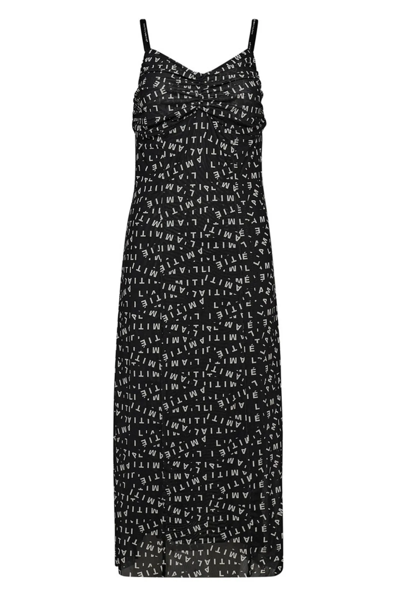 L'AMITIÉ Mesh Strap Dress Black HL10126