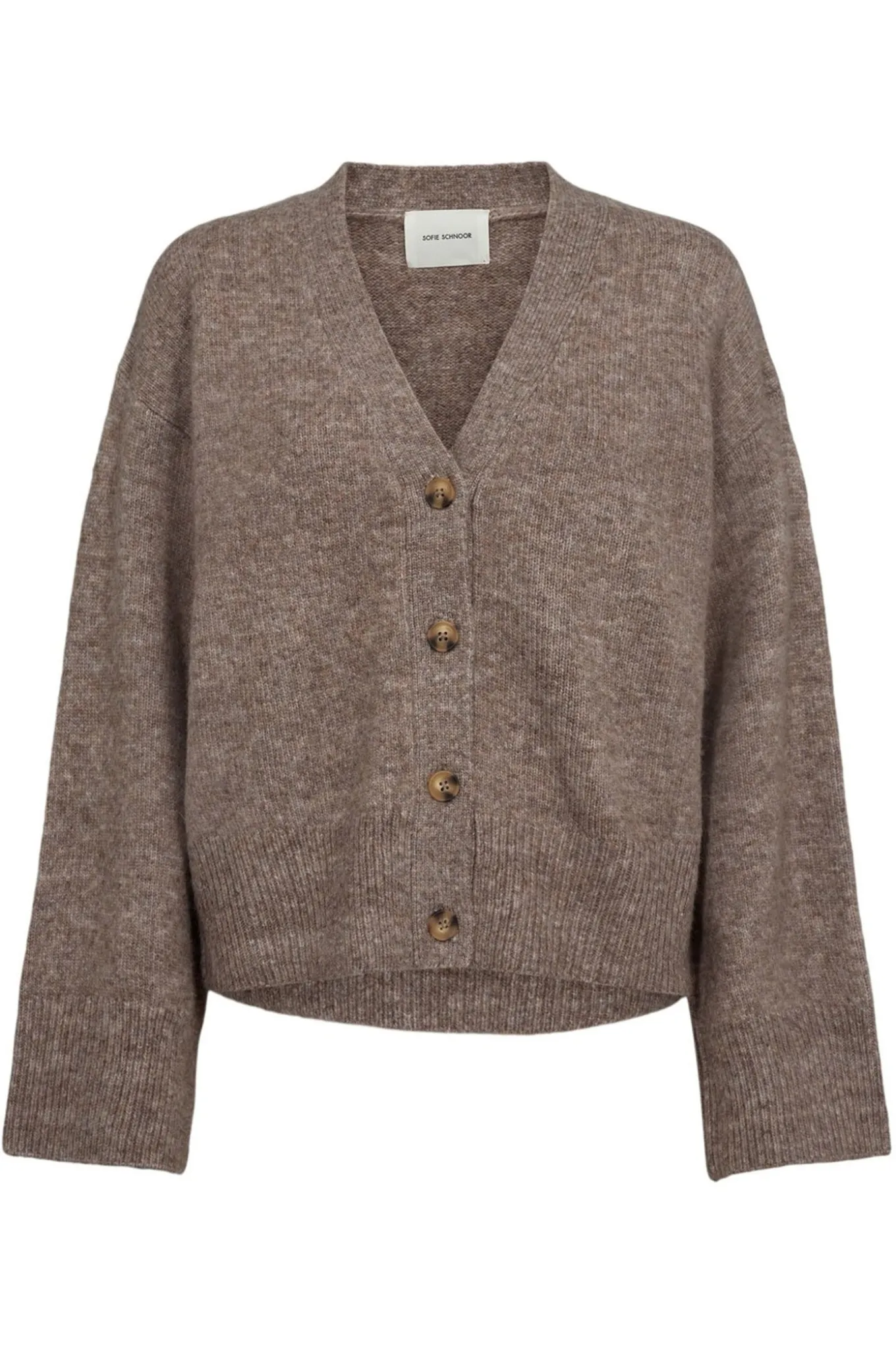 LEVASW CARDIGAN 7071 Brown melange SNOS420