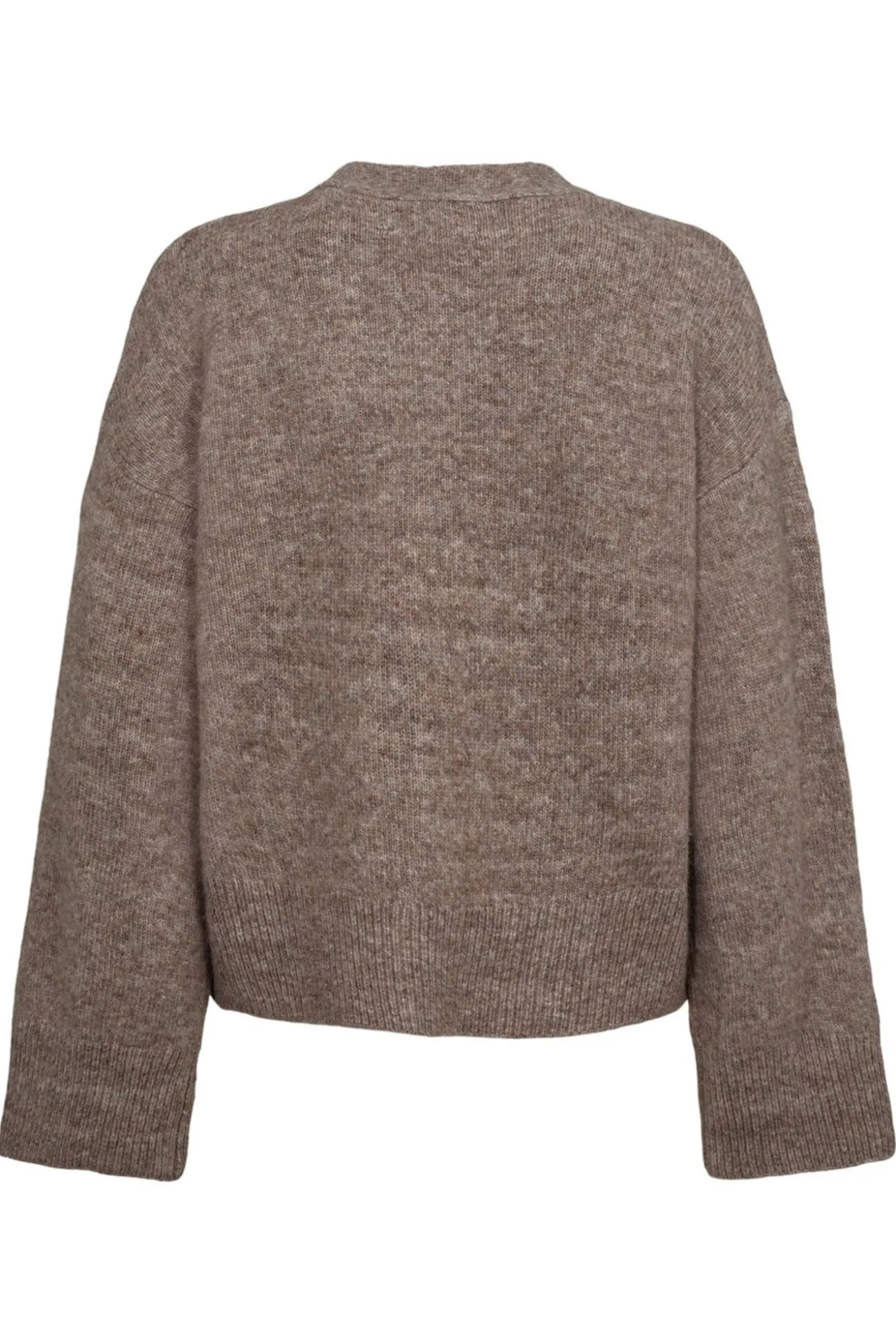 LEVASW CARDIGAN 7071 Brown melange SNOS420