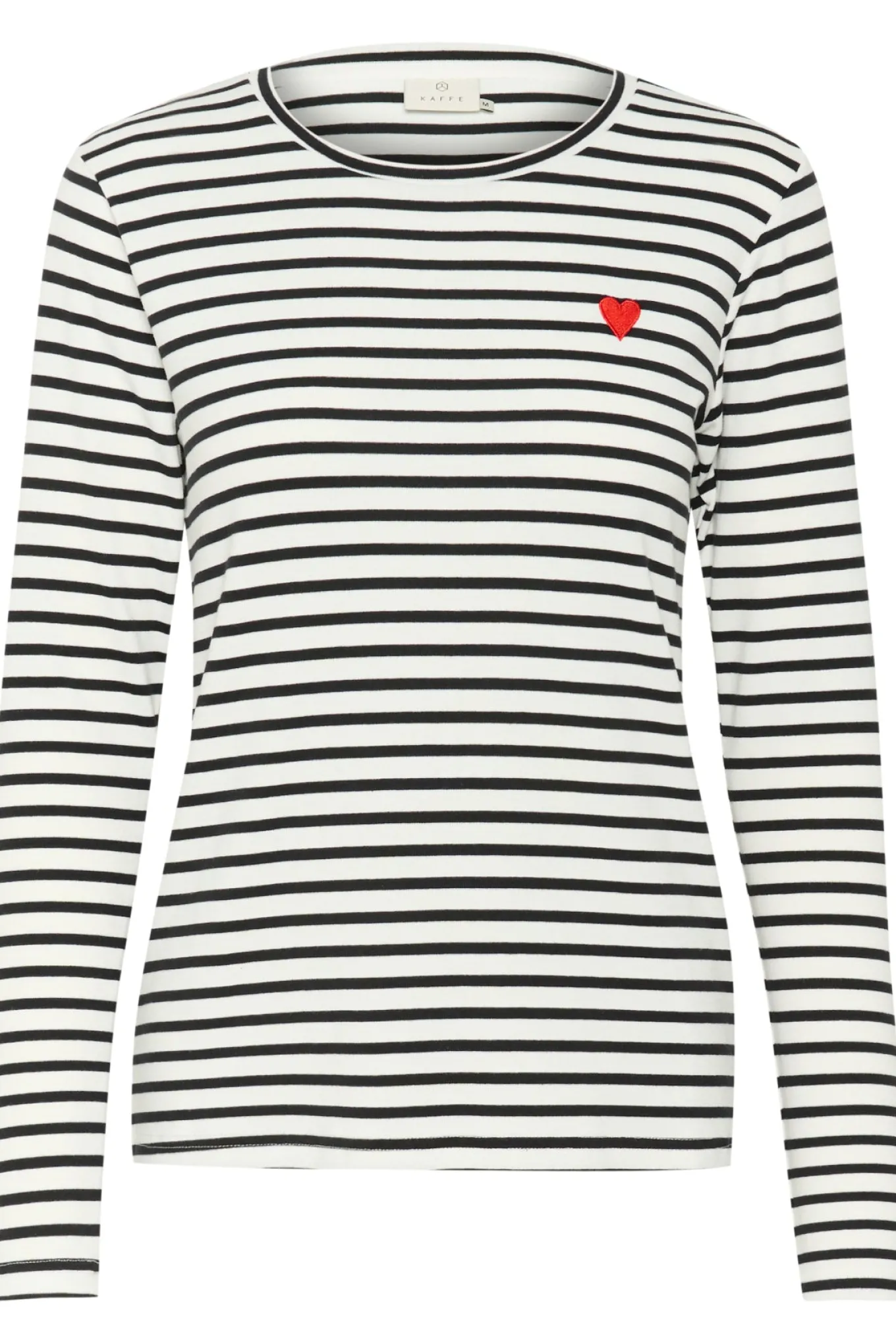 Liddy TShirt Chalk/BlackFiery Red Heart