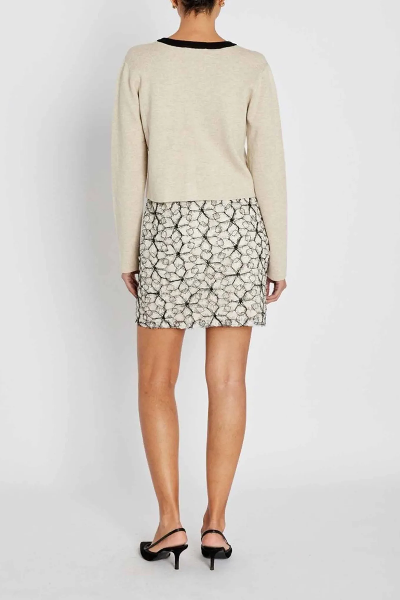 ManicariaBBJoanas skirt Cream / Black BBW4905