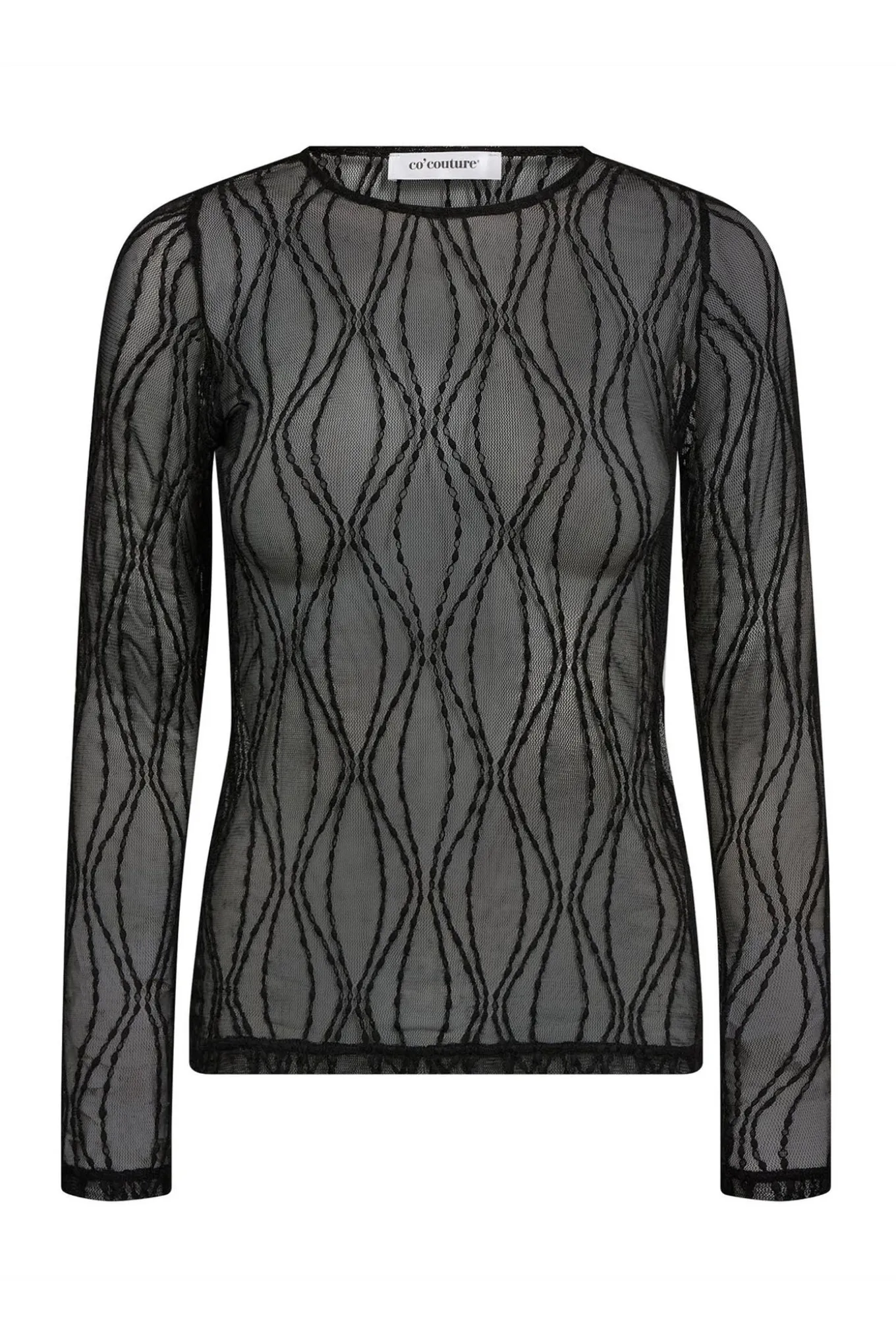 MarcyCC Mesh Oblouse 96Black 43043