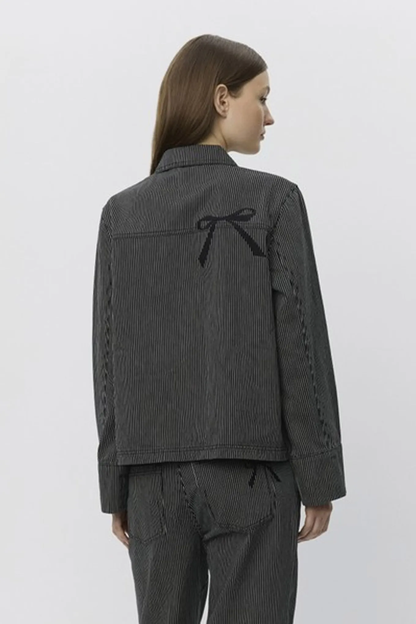 MARLOSW JACKET 1017 Black striped S253107