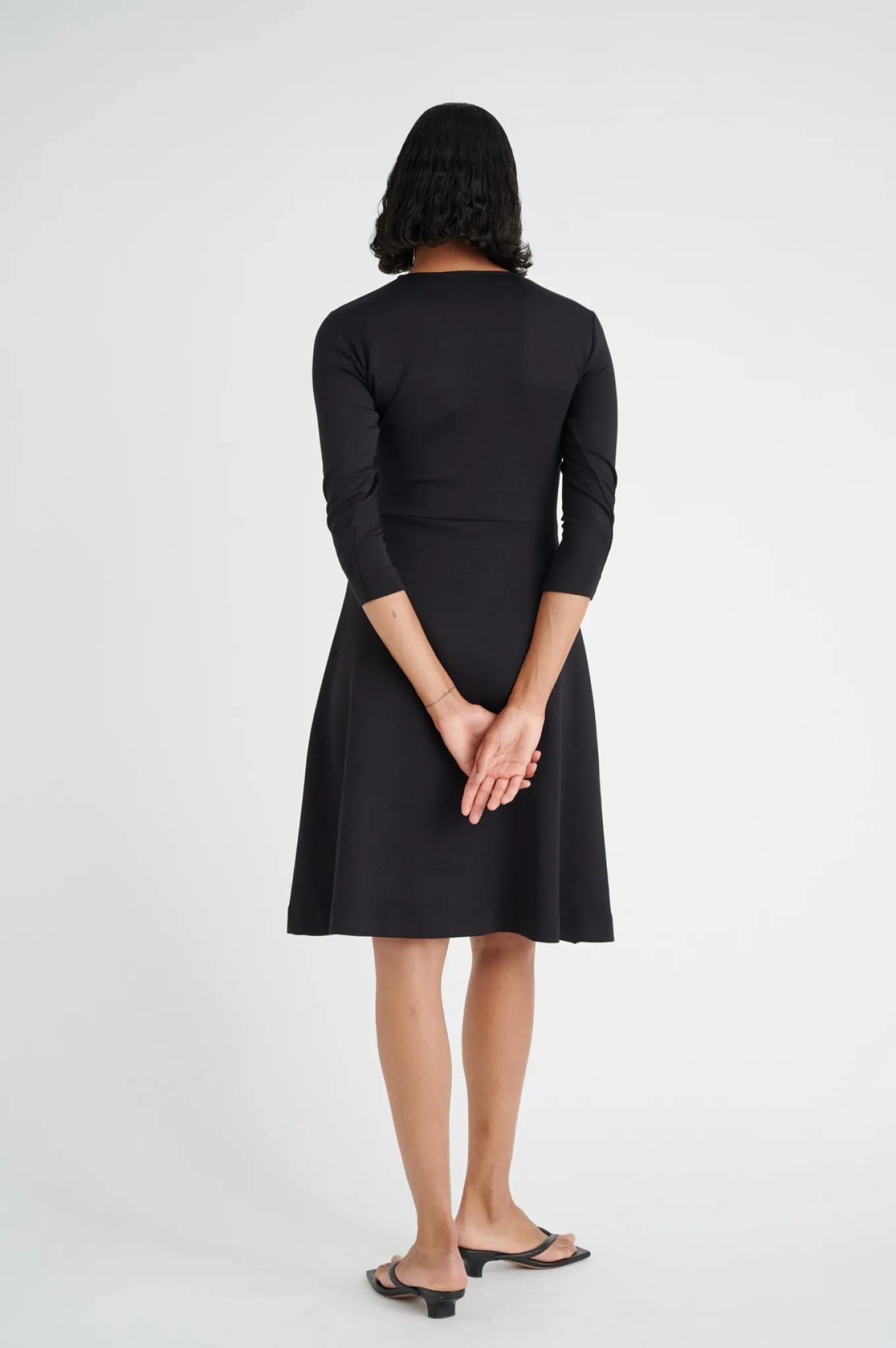 MoncentIW Wrap Dress Black 30107481