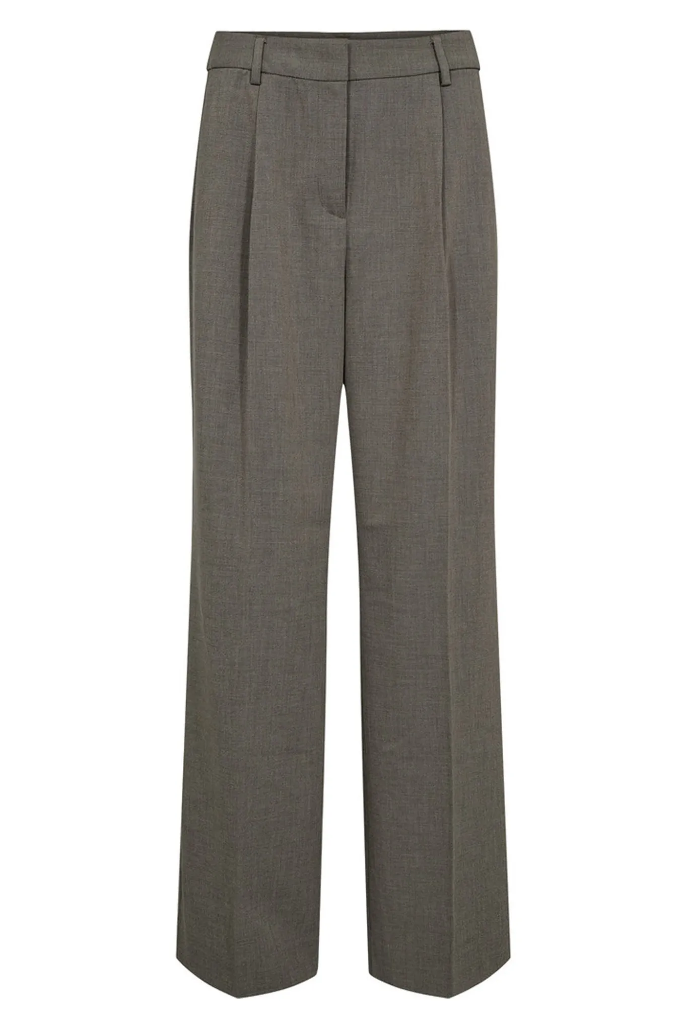 Nicole Pleat Tall Pant Beige Melangé HL10427