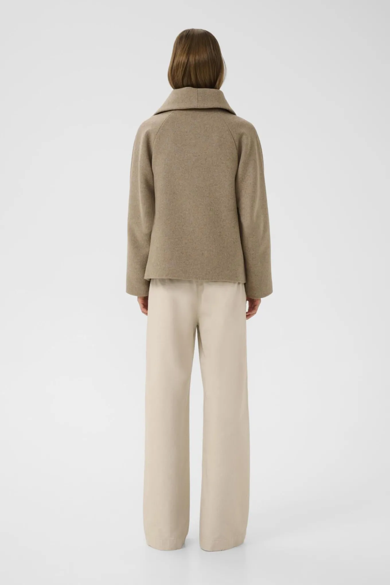 PerryIW Short Coat R Sandy Grey Melange 30110807