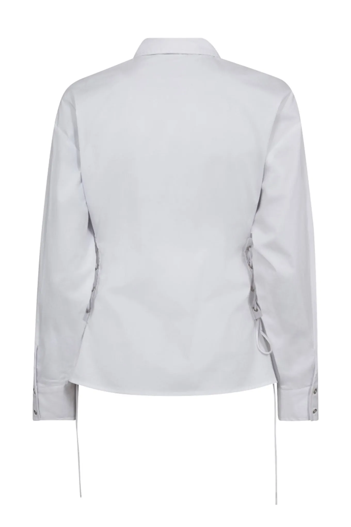 PoppyCC Eyelet Tie Shirt 4000White 35180