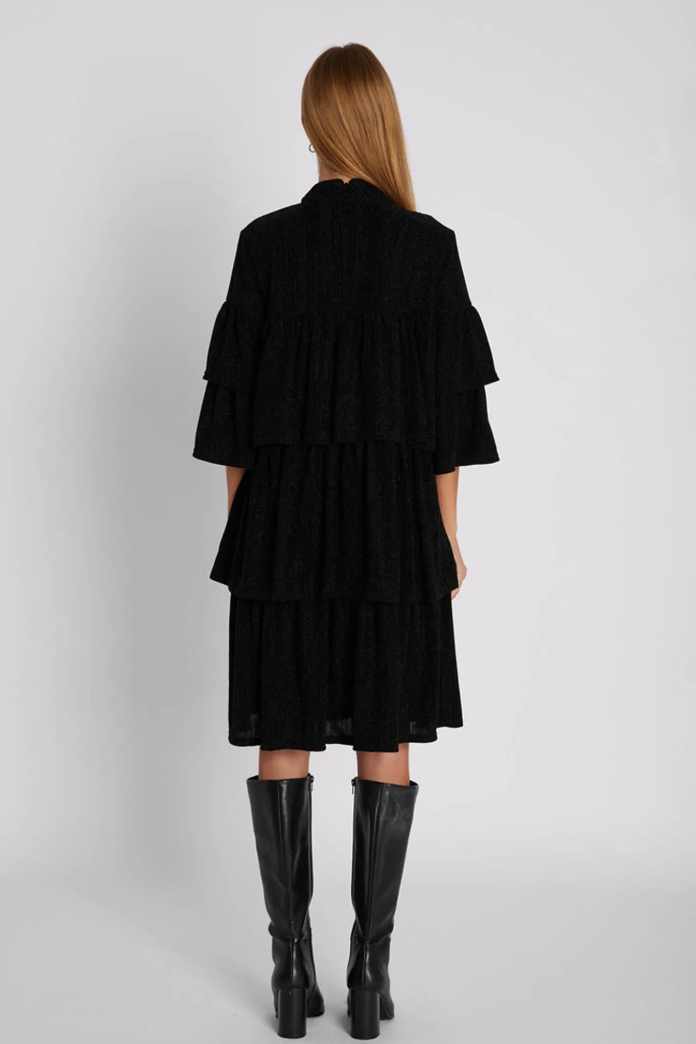 7418RDFBella dress 20 Black RDF638