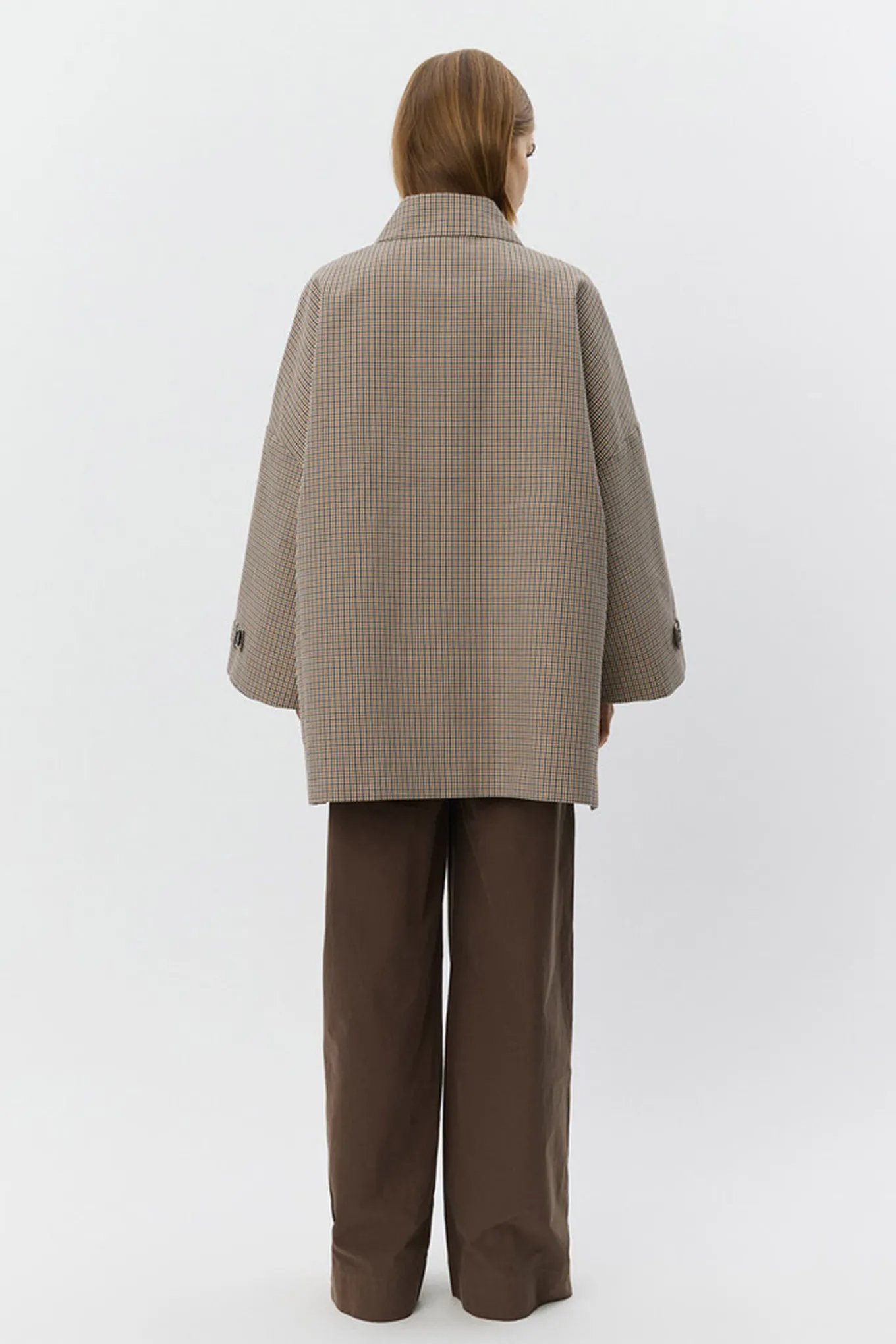 SELINASW OVERSIZE CHECK JACKET 9064 Check S261365