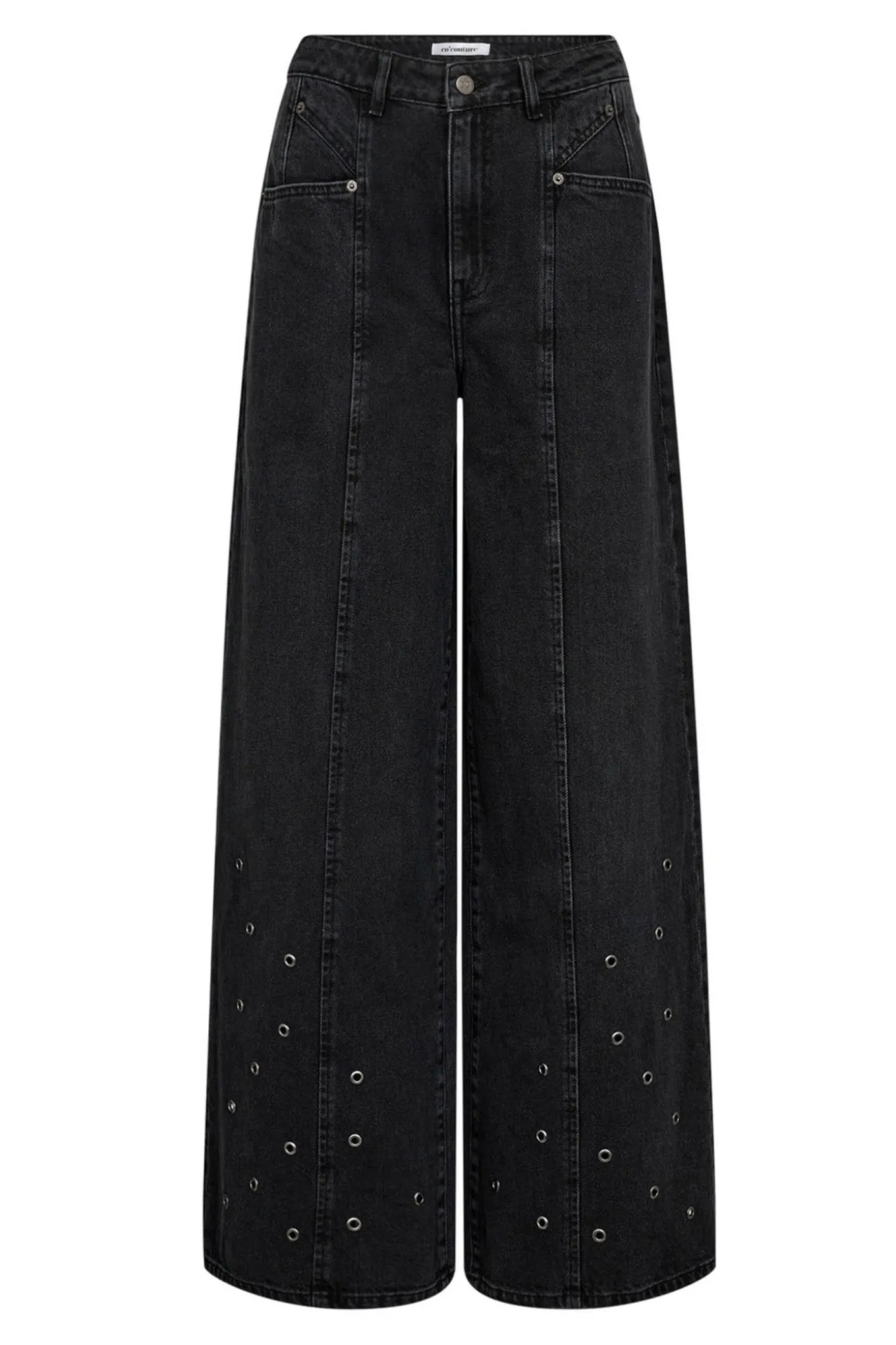 SifCC Eyelet Wide Jeans 96Black 31586