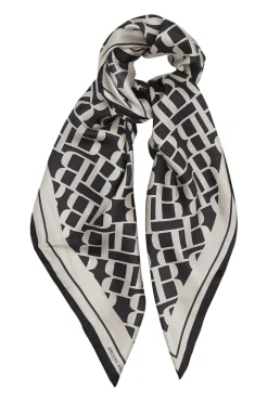 SilkBBscarf 90x90cm BBLogo black BBW4013