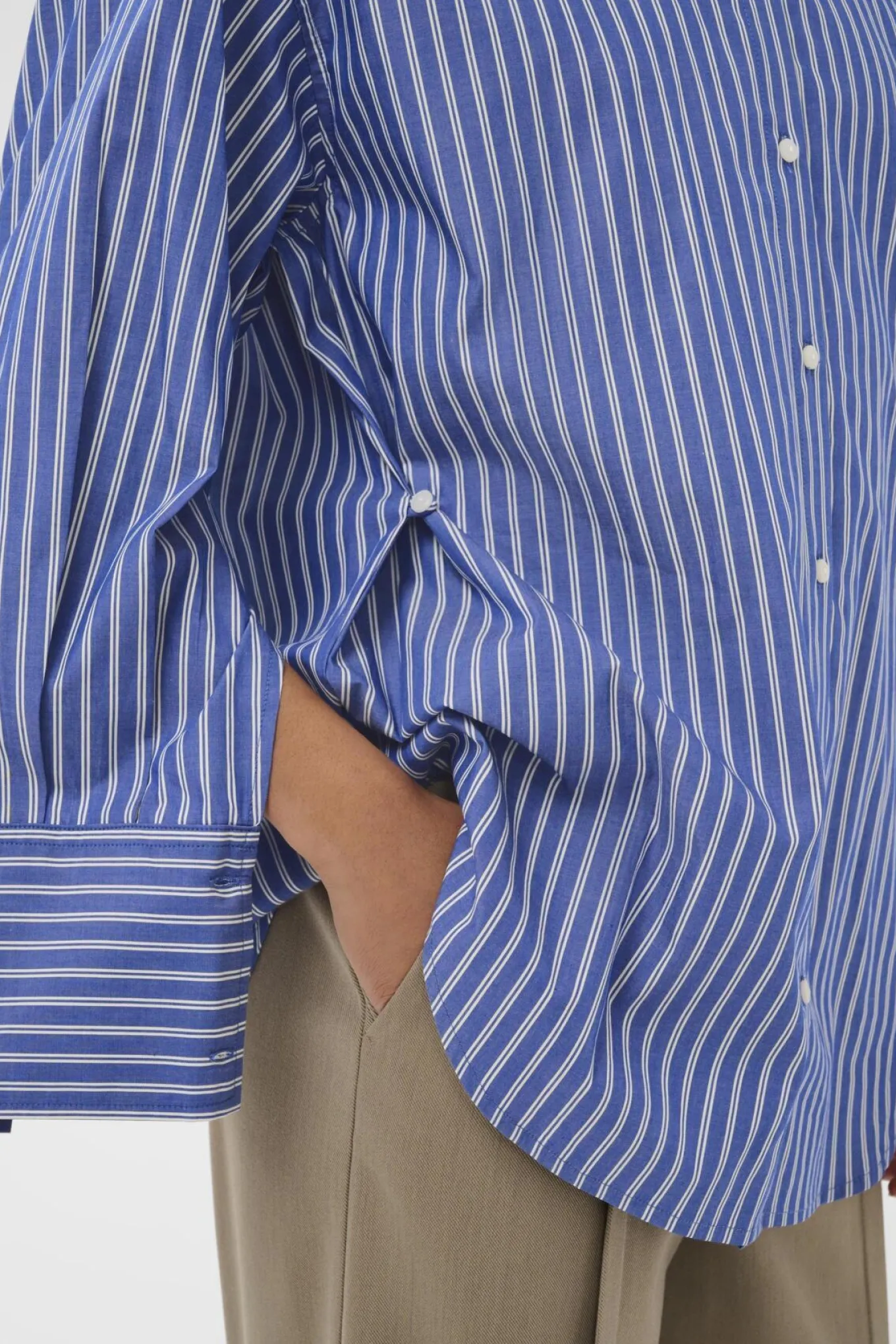 SLCalken Shirt LS Nouvean Navy Stripe 304530 30408906